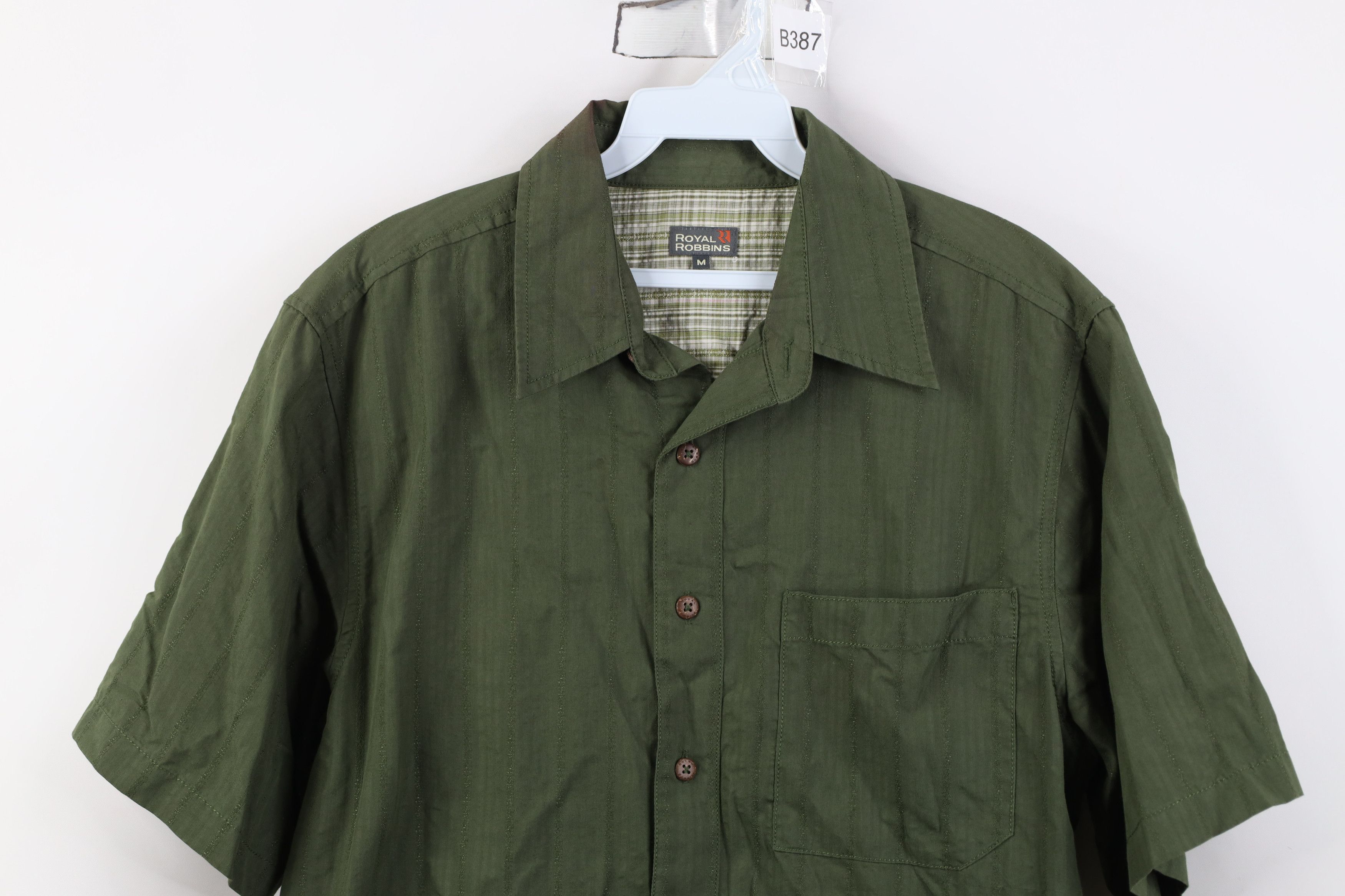 Vintage Vintage Y2K Royal Robbins Striped Short Sleeve Button Shirt Size US M / EU 48-50 / 2 - 2 Thumbnail