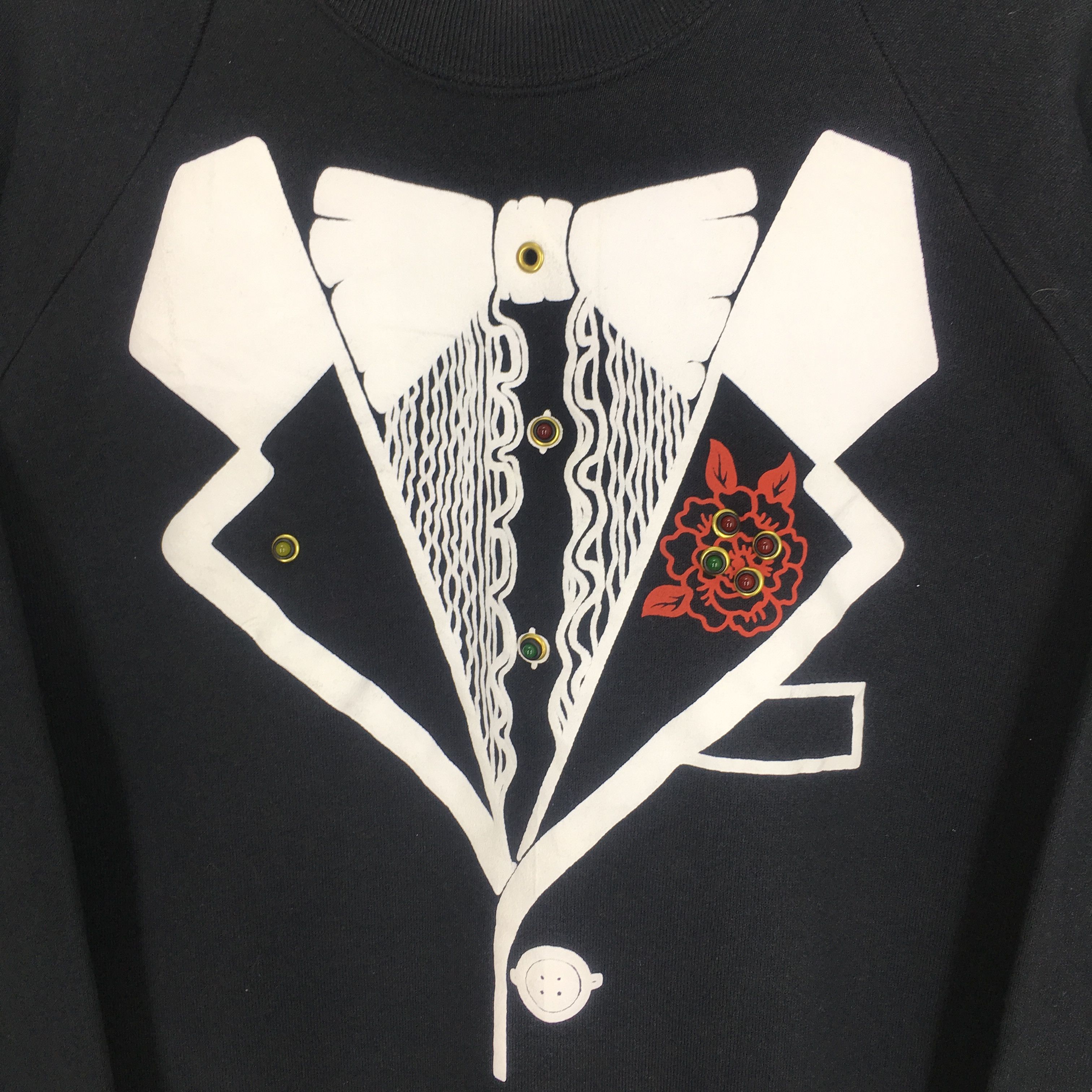 Fruit Of The Loom Vintage 90s Fruit Of The Loom Graphic Black - 829 Size US L / EU 52-54 / 3 - 4 Thumbnail