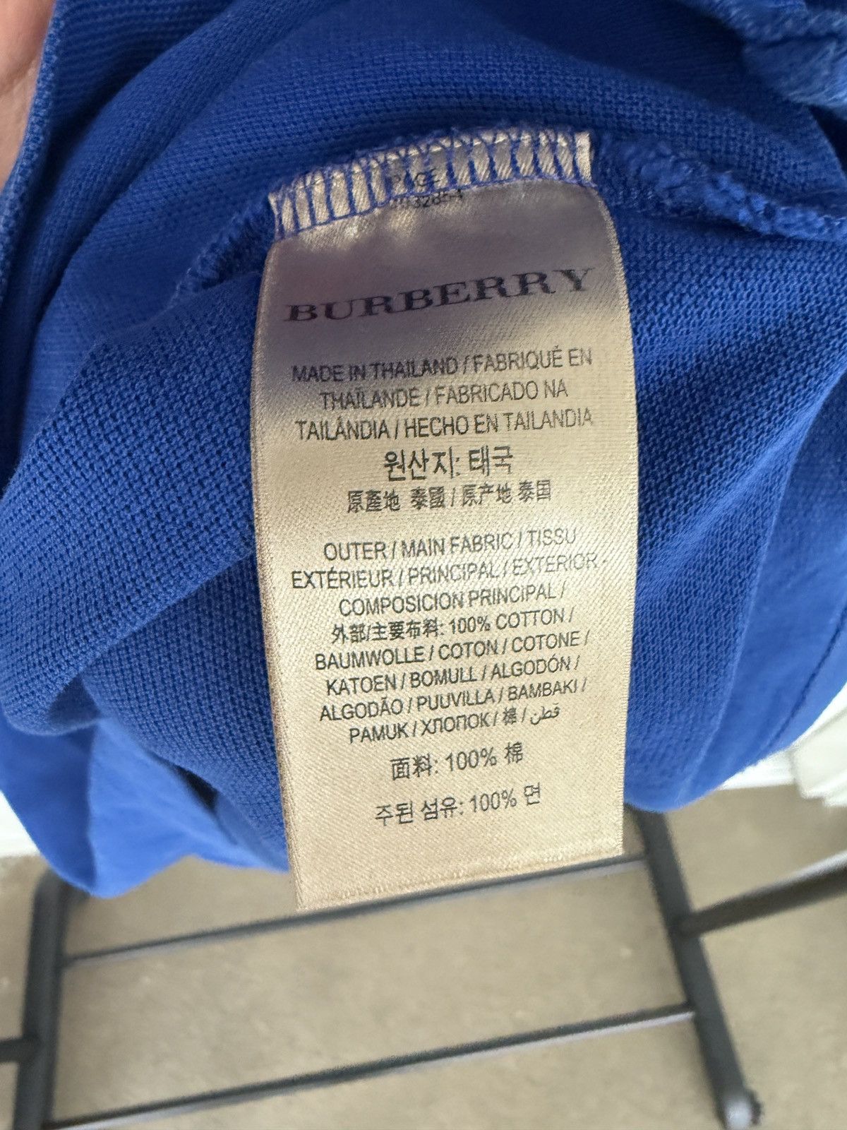 Burberry Burberry Royal Blue Polo Size US S / EU 44-46 / 1 - 4 Thumbnail