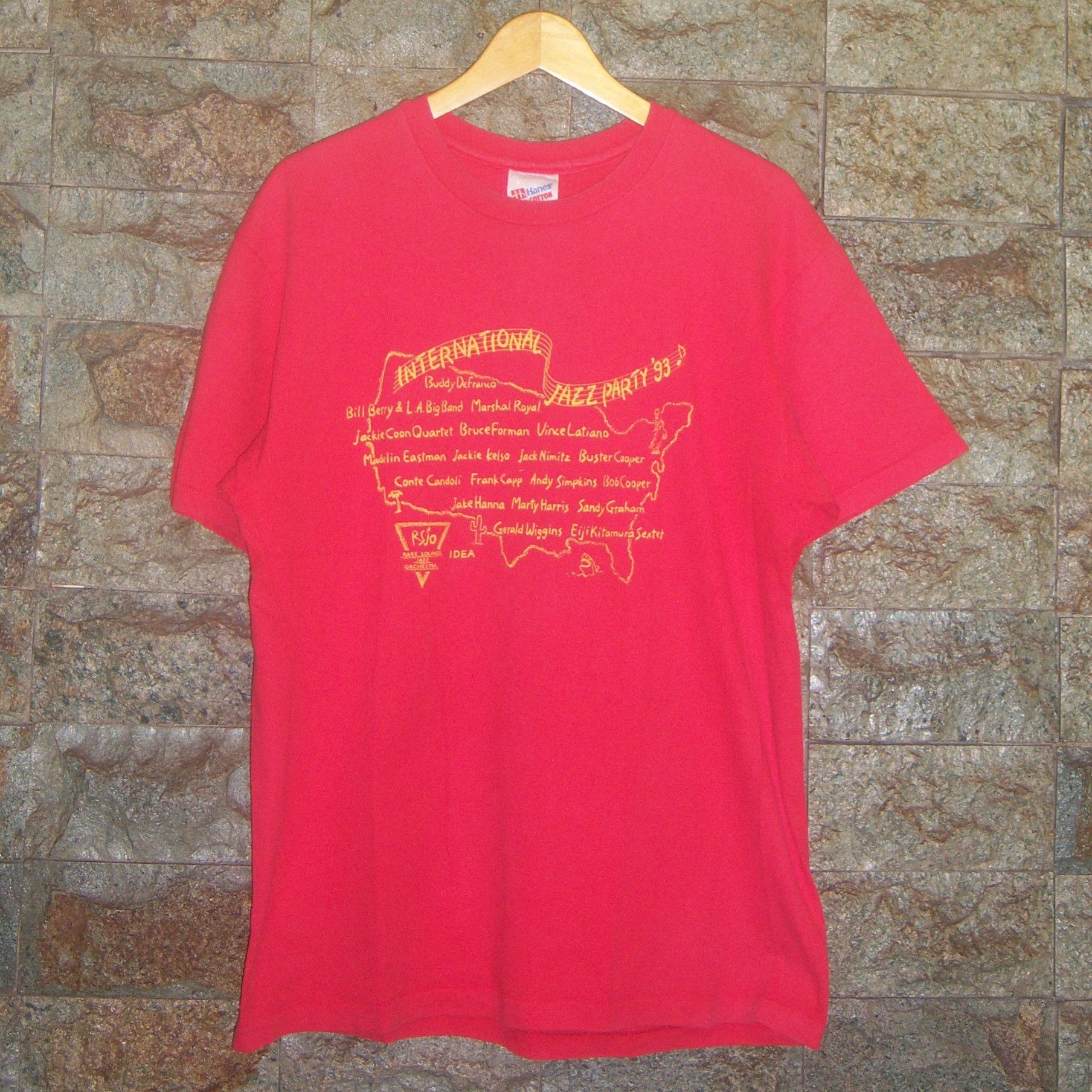 Band Tees × Vintage 1993 International Jazz Party Vintage Tee Size US L / EU 52-54 / 3 - 1 Thumbnail