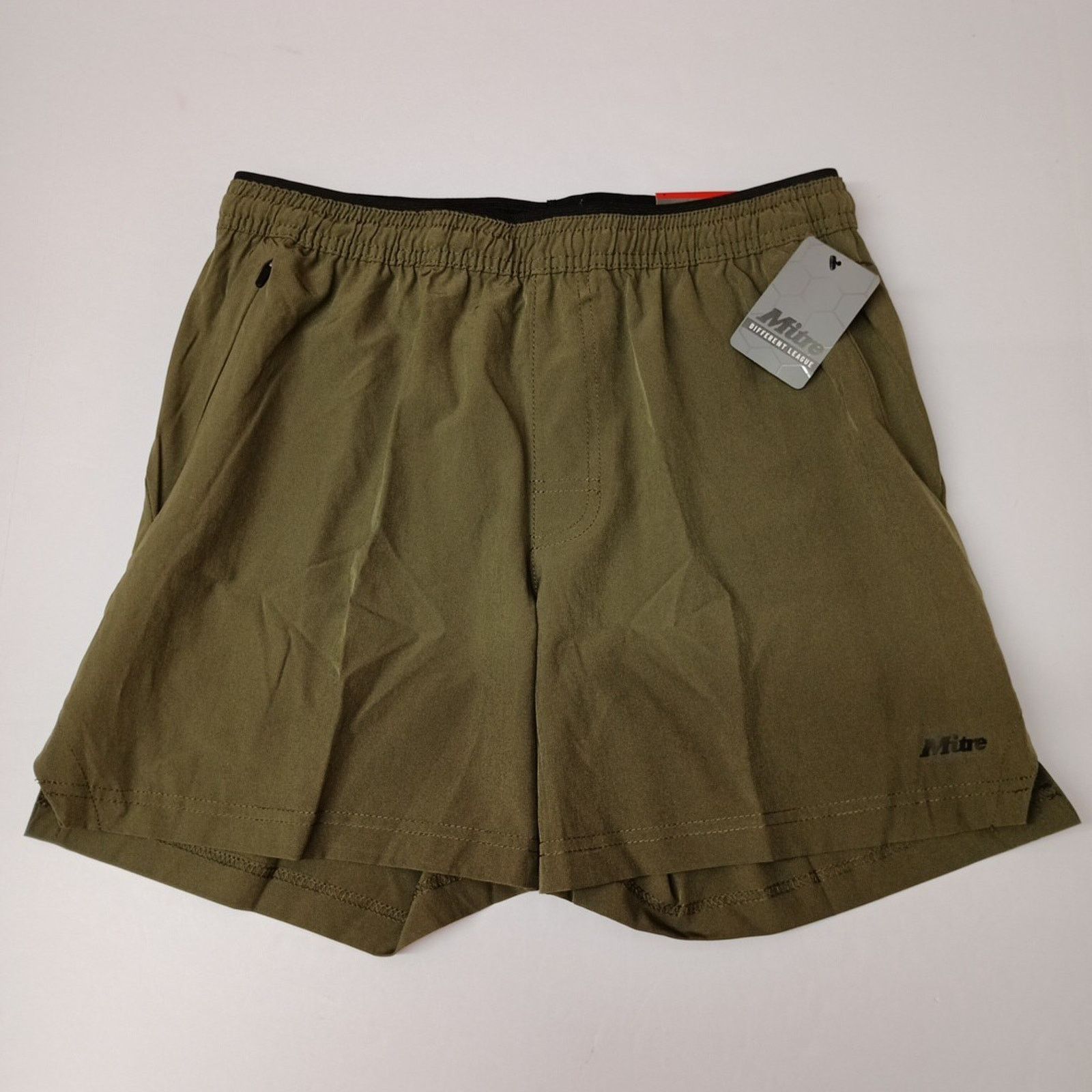Other Mitre Men’s S Elastic Waist Green Shorts With 5” Inseam NWT Size US 29 - 1 Thumbnail