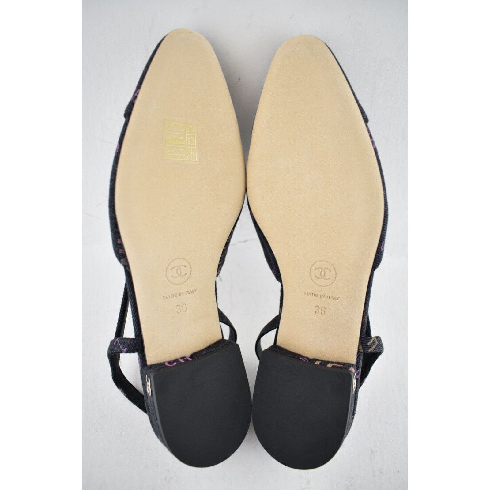 Chanel 22P Mademoiselle Coco Sling Denim Slingback Ballet Flat 36 Size US 6 / IT 36 - 12 Thumbnail