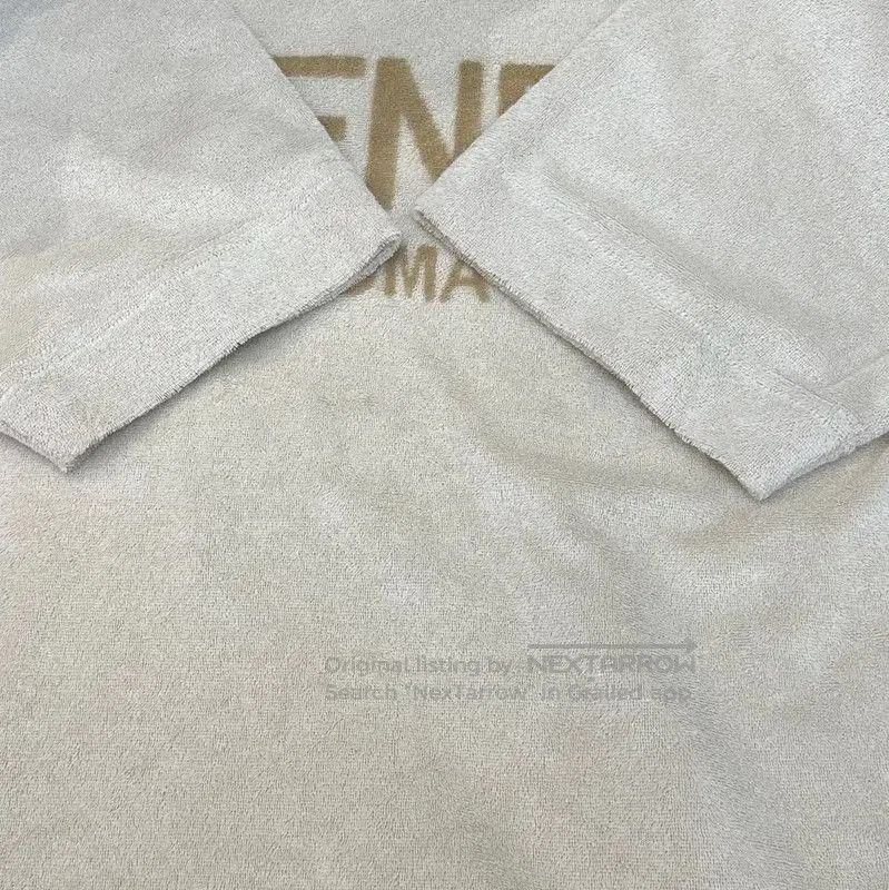 Fendi Fendi Beige Cotton Letter Print Short Sleeve T-Shirt . Size US M / EU 48-50 / 2 - 5 Thumbnail