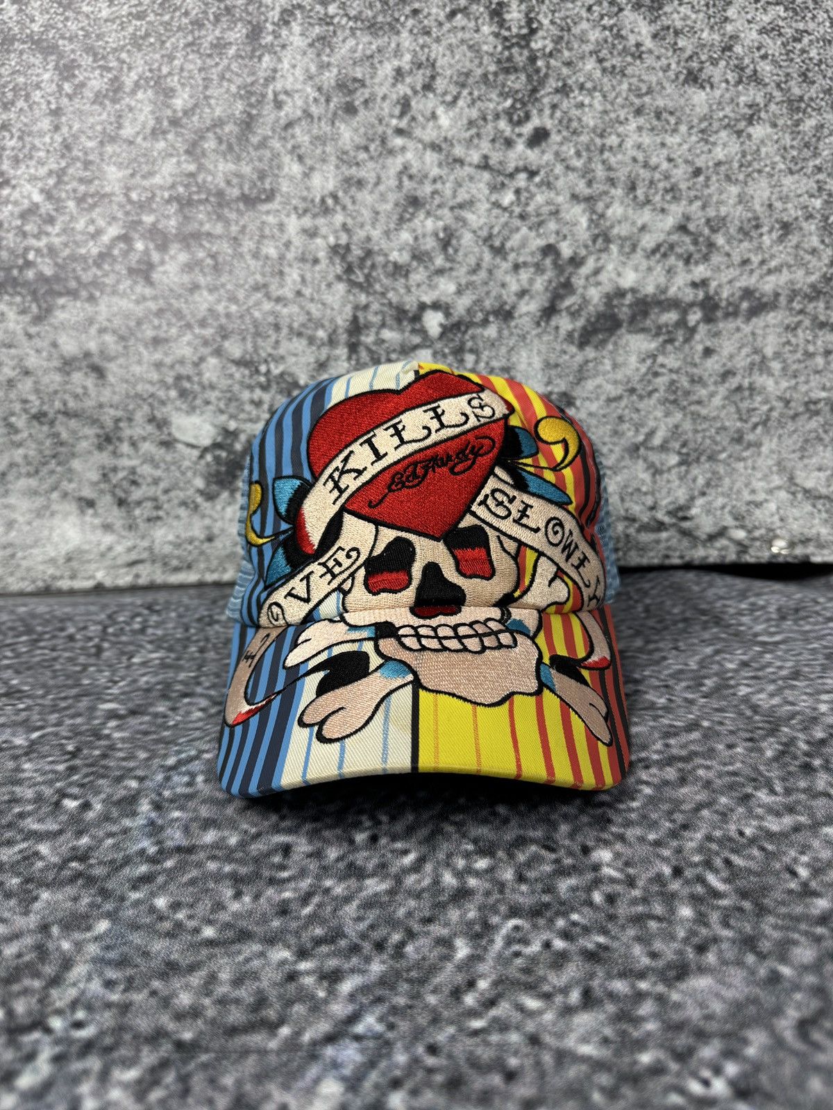 Ed Hardy Ed Hardy Baseball Cap Vintage Tattoo Wear Kills Love Slowly Size ONE SIZE - 2 Thumbnail