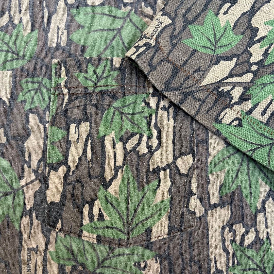 Vintage Trebark Duck Bay 1980 Vintage Camo Camouflage USA T-Shirt Size US L / EU 52-54 / 3 - 3 Thumbnail