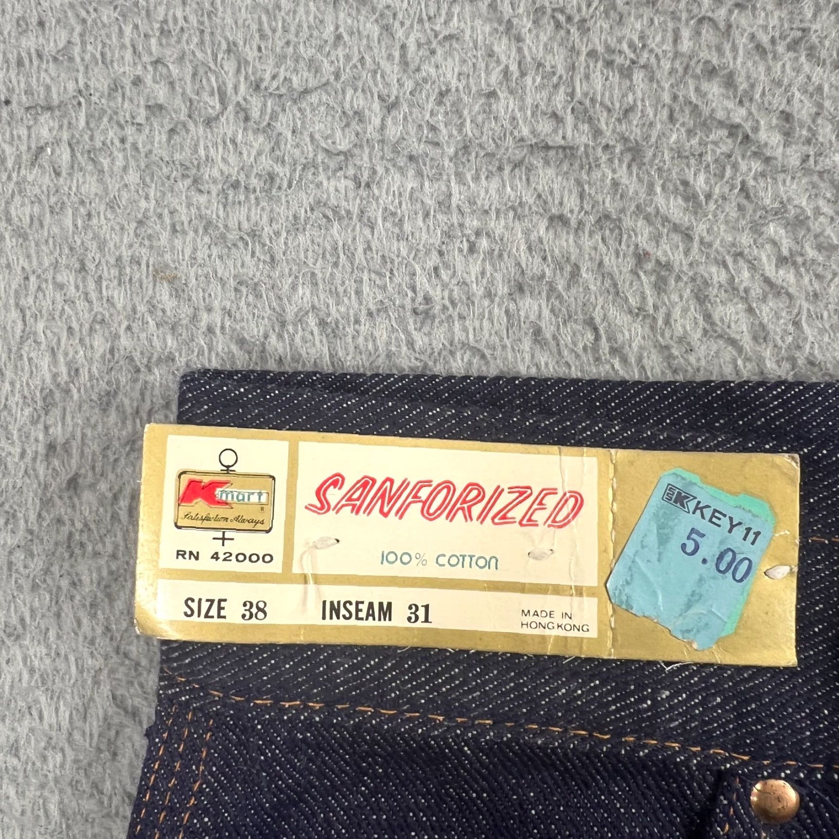 Vintage Vintage Kmart Men’s 70s Western Flare Jeans 38x31 Blue Rockabilly 100% Cotton Size US 38 / EU 54 - 6 Thumbnail