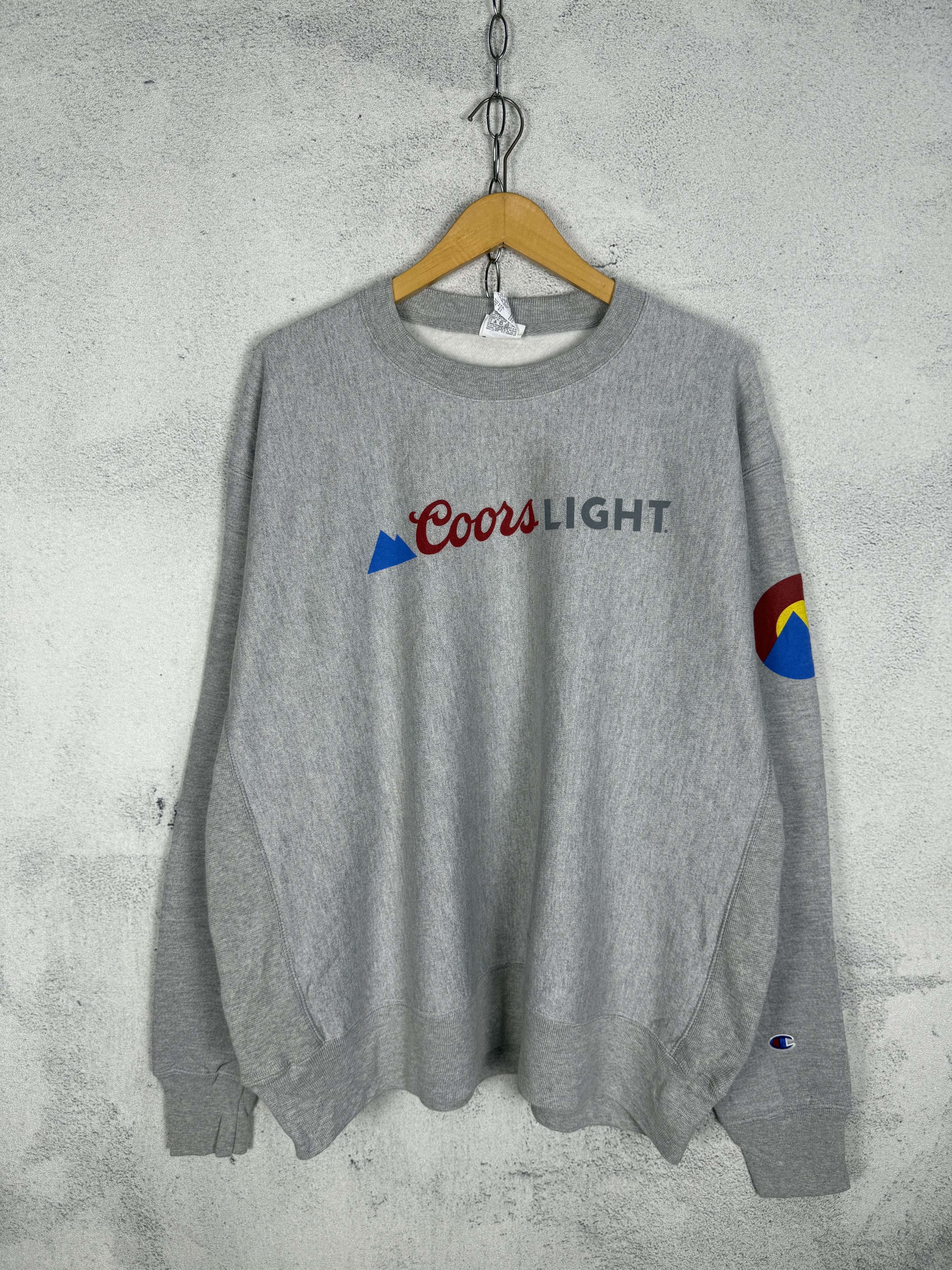 Champion Champion Reverse Weave Coors Light Sweatshirt Crewneck Size US XL / EU 56 / 4 - 1 Thumbnail