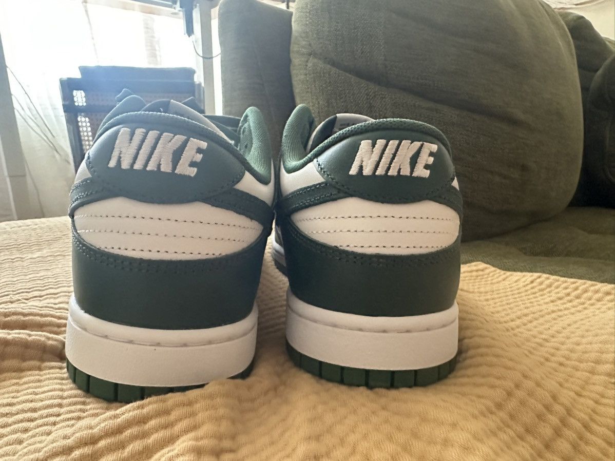 Nike Nike Dunk Low Retro Team Green, White & Orange Size US 11.5 / EU 44-45 - 7 Thumbnail