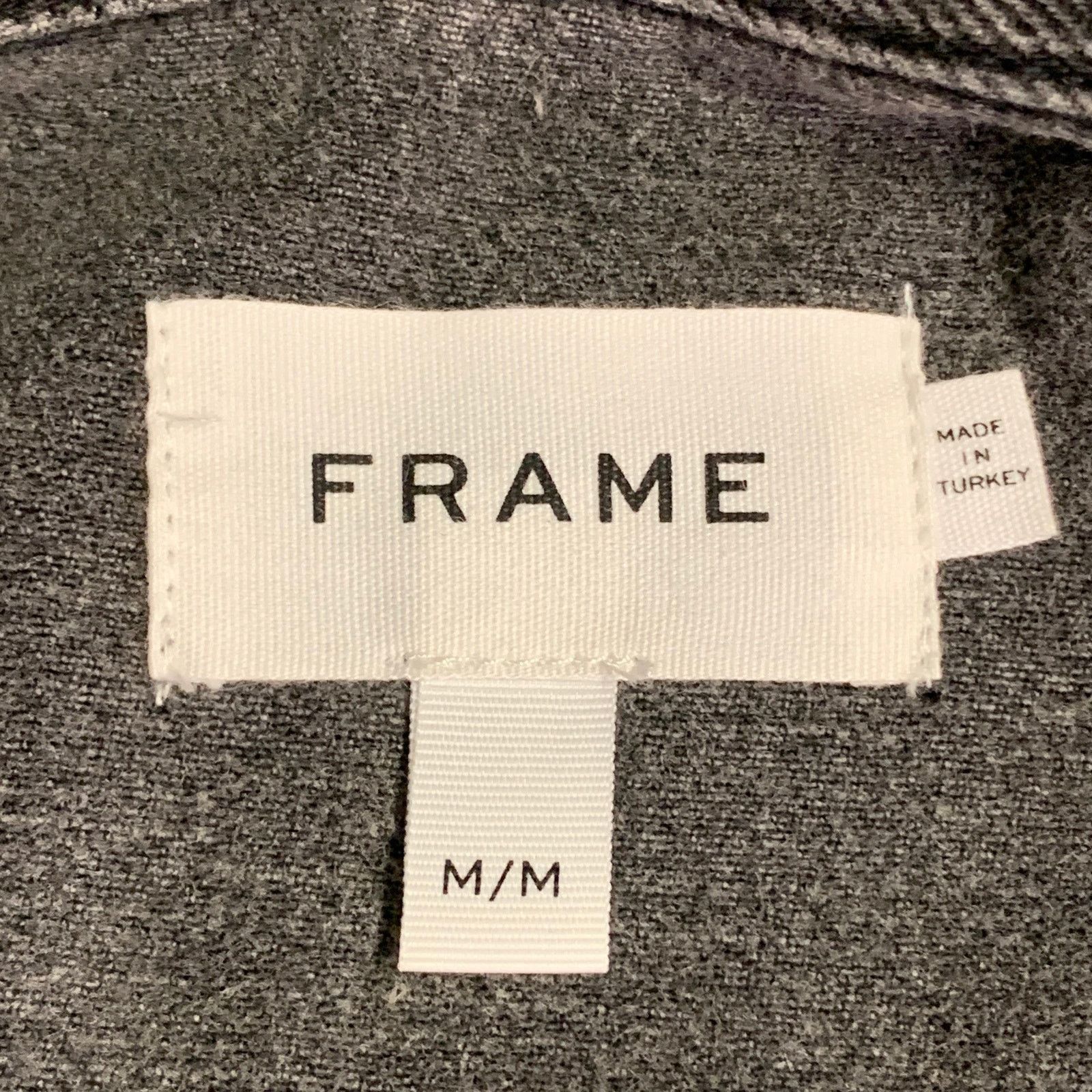 Frame Charcoal Grey Wash Denim Twill Button Up Type III Jacket Size US M / EU 48-50 / 2 - 4 Thumbnail