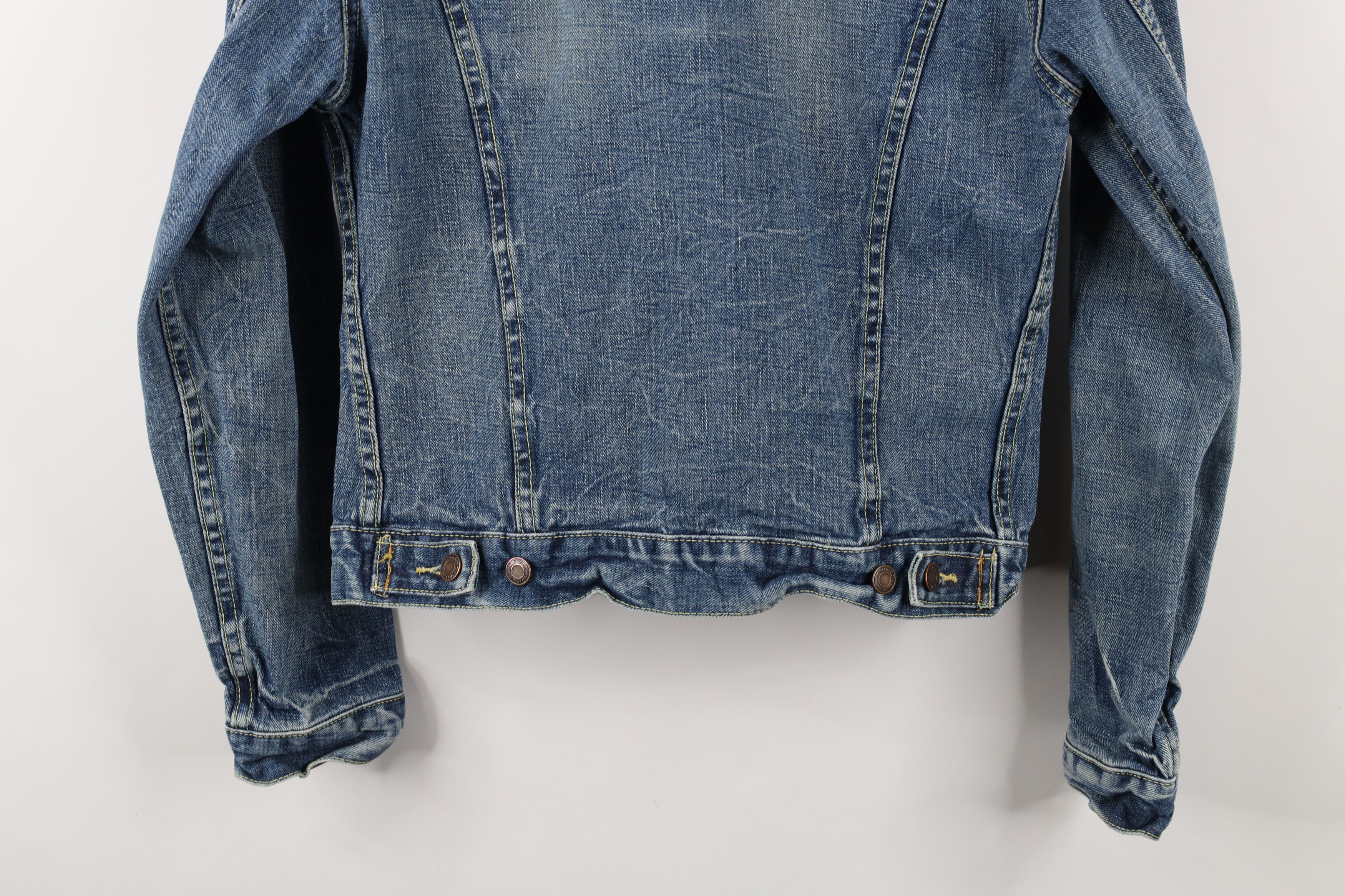 American Eagle Outfitters × Vintage Vintage Y2K American Eagle Outfitters Jean Trucker Jacket Size US S / EU 44-46 / 1 - 15 Thumbnail