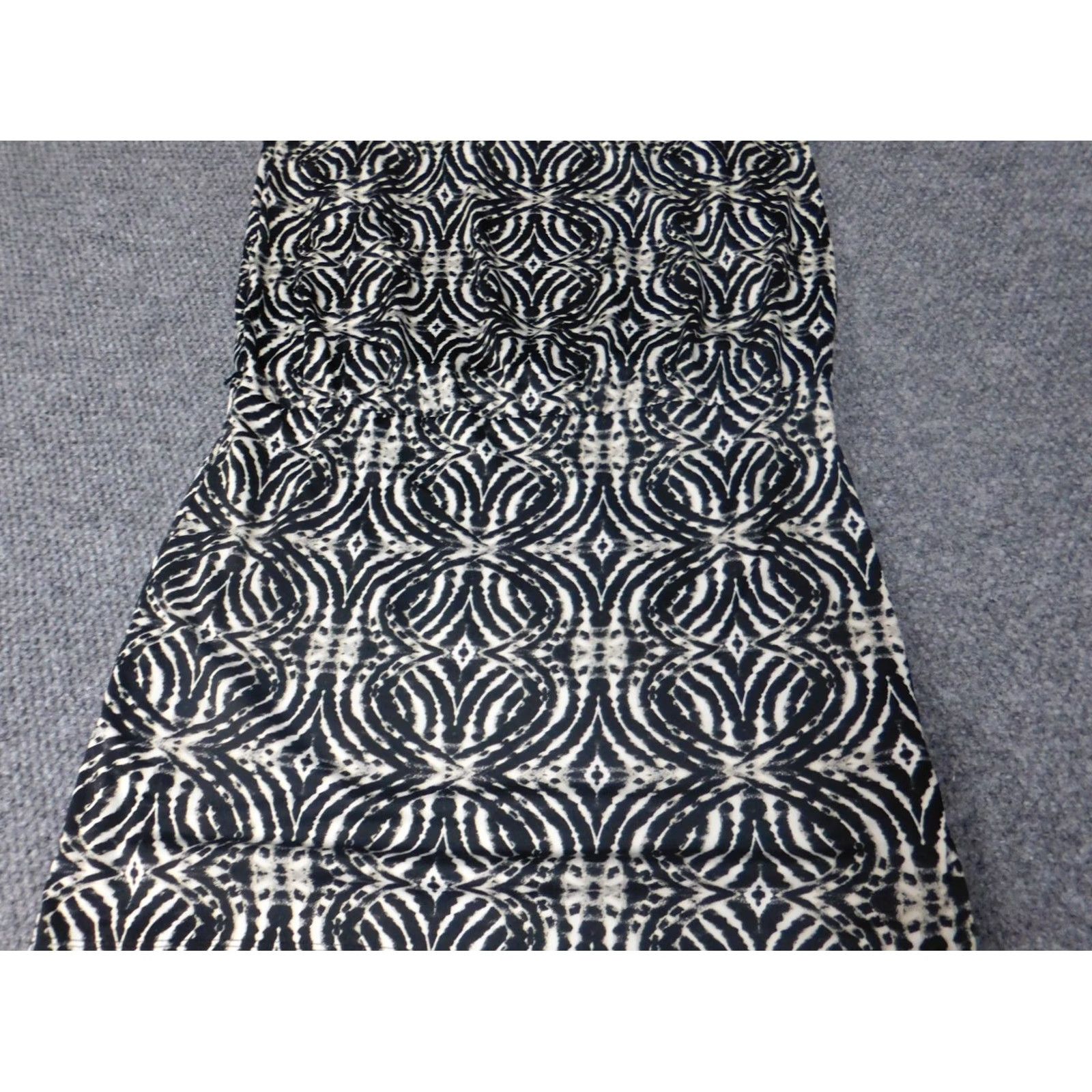 Vintage AB Studio Womens Dress Large A-Line Midi Casual Blue Sleeveless Crew Neck Zip Raglan Sleeve Size L / US 10 / IT 46 - 5 Thumbnail