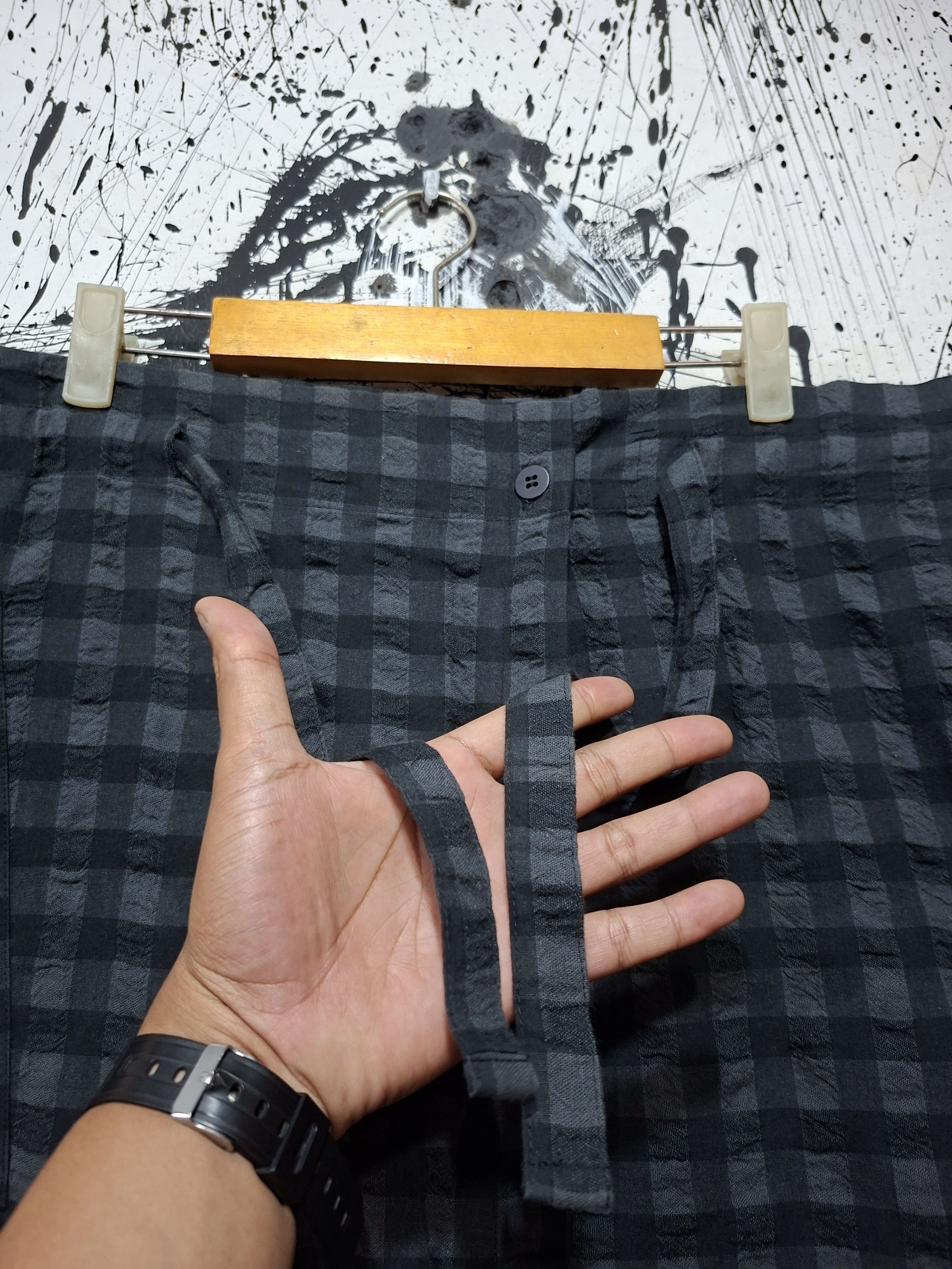Issey Miyake ISSEY MIYAKE ME PLAID CHECKERED MIDI SKIRT Size 42" / US 20 - 3 Thumbnail