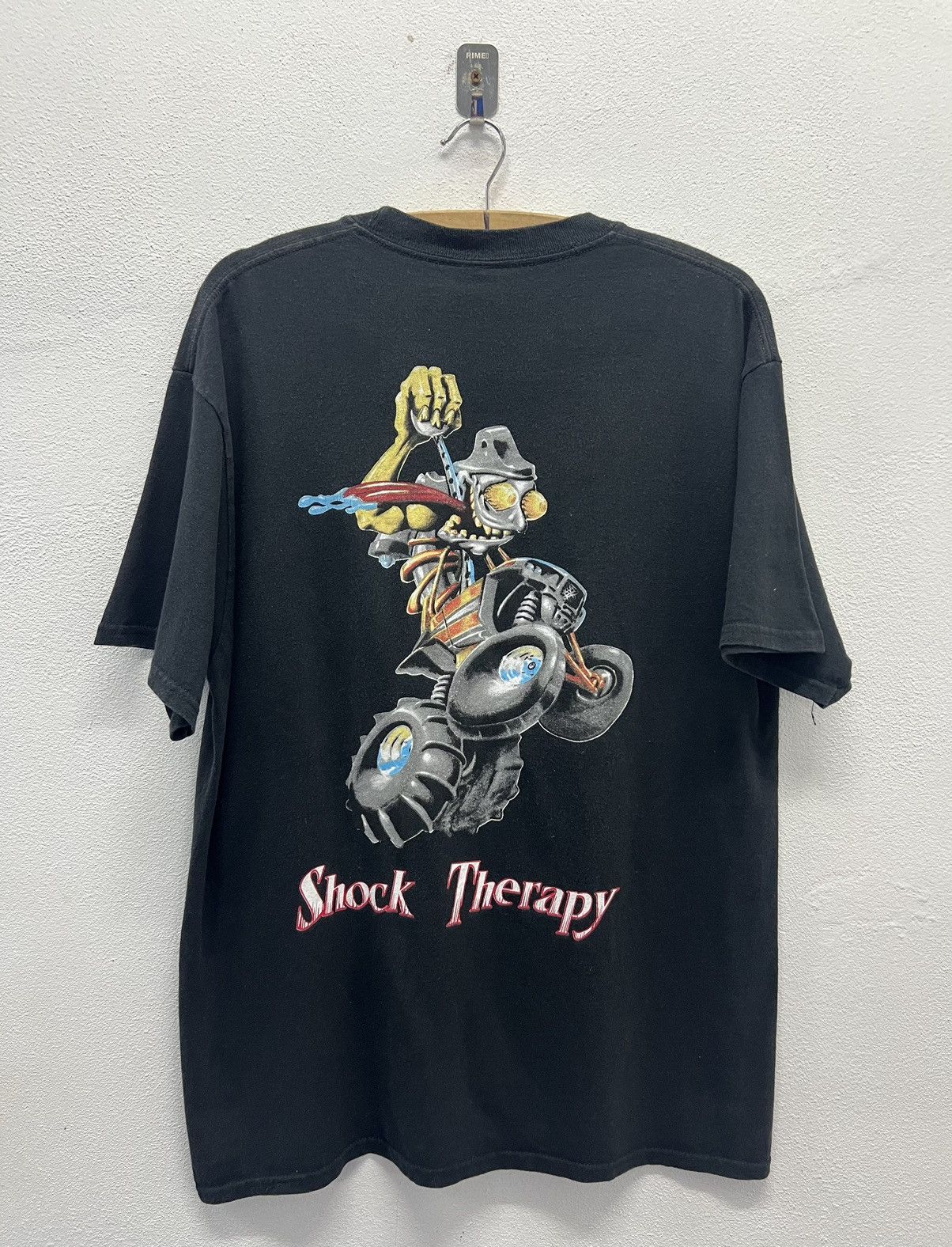 If Six Was Nine × Vintage Vintage Shock Therapy Automotive Rat Fink Parody shirt Size US L / EU 52-54 / 3 - 1 Thumbnail