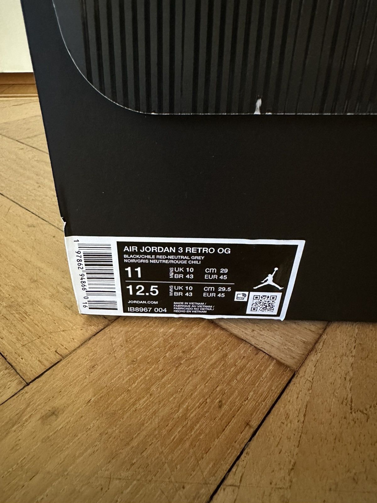 Jordan Brand × Nike Jordan 3 Rare Air Size US 11 / EU 44 - 15 Thumbnail