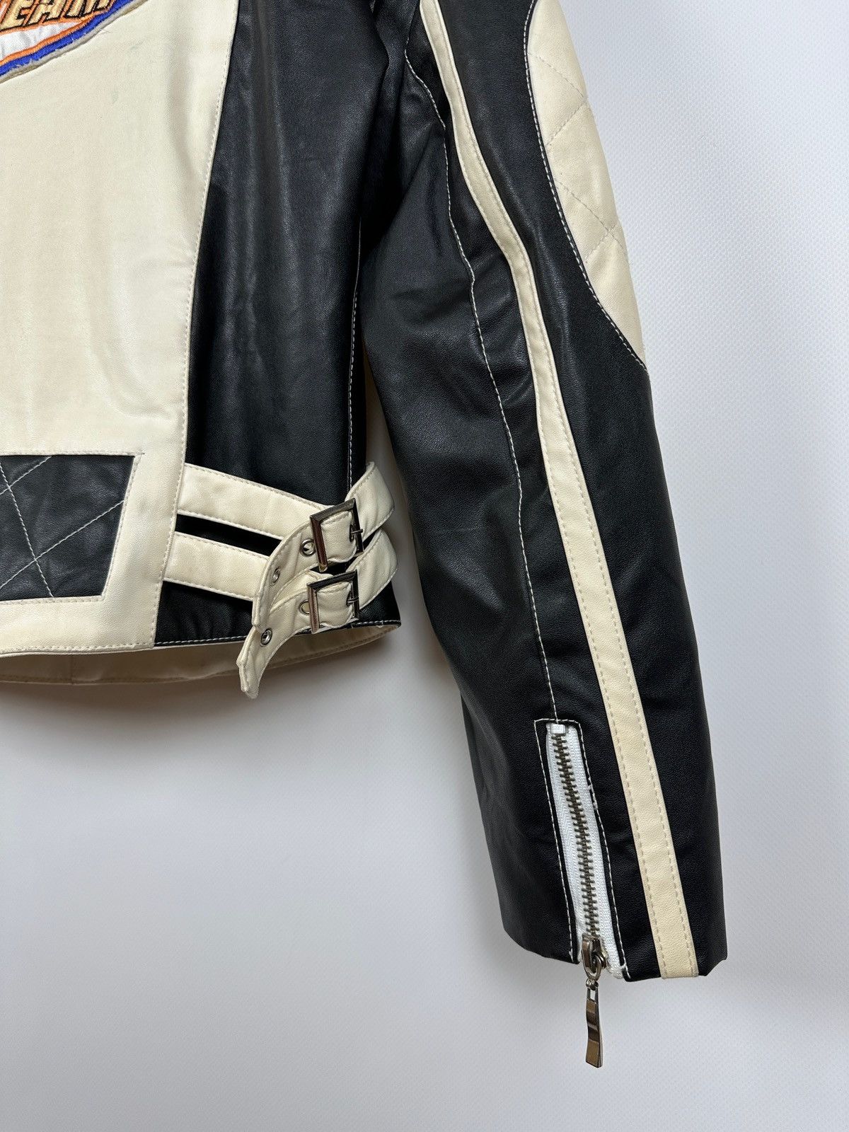 Vintage Vintage Wonder Team Grand Prix Y2K Racing Leather Jacket Size L / US 10 / IT 46 - 19 Thumbnail