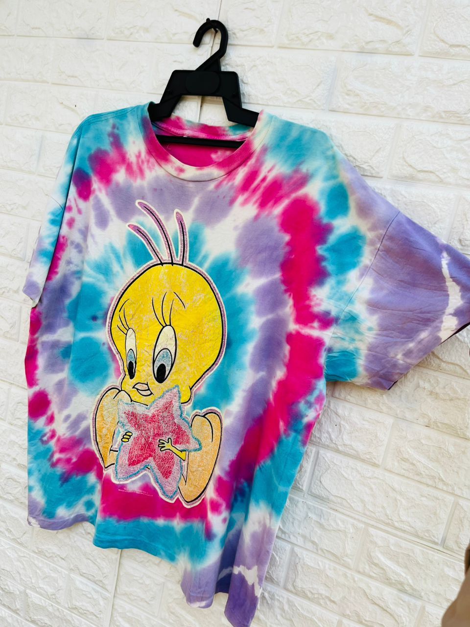 Disney × Vintage Vintage 90s Tweety Warner Bros Streetwear Fashion Style Size US XL / EU 56 / 4 - 4 Thumbnail