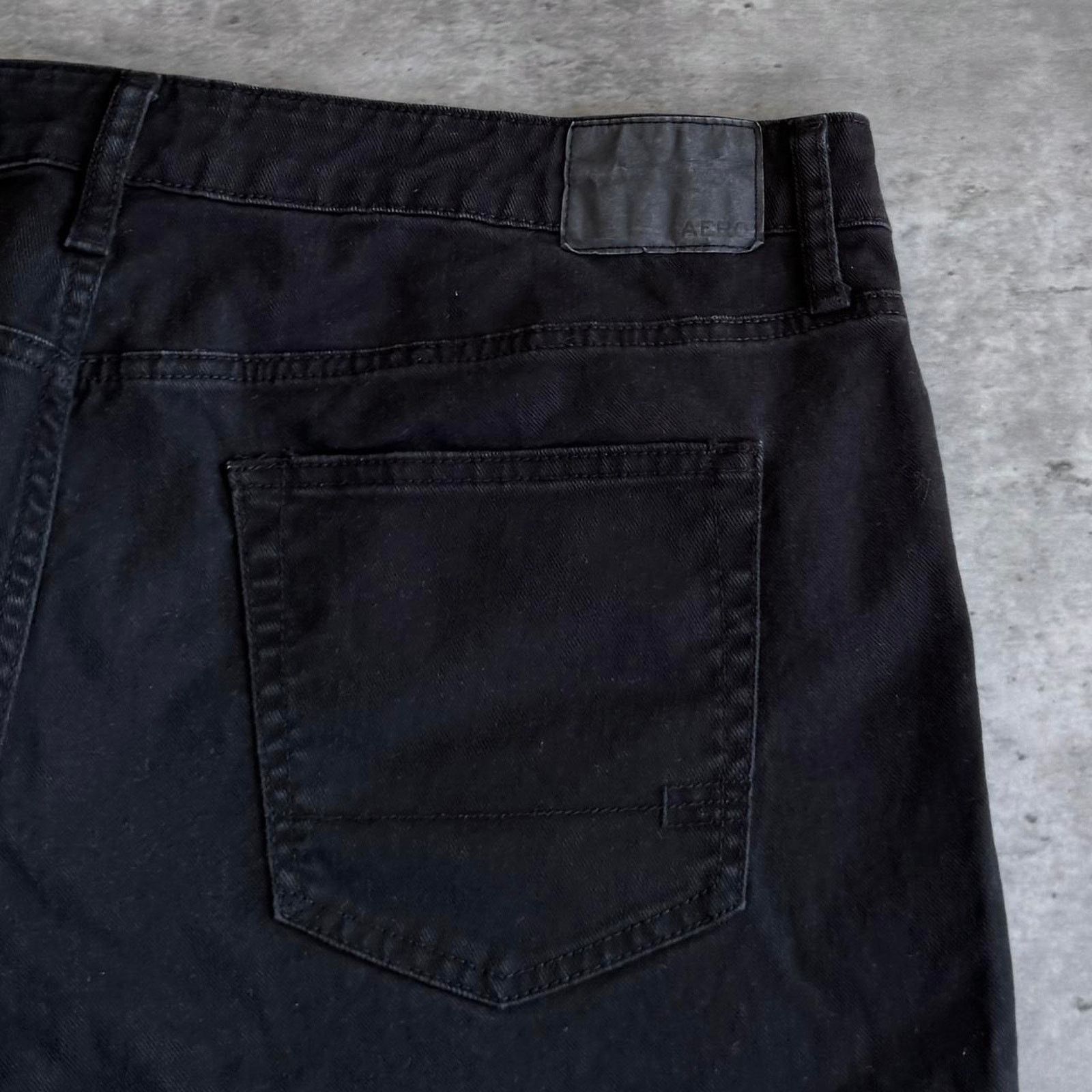 Aeropostale × Vintage Vintage Y2K AERO Essential Black Opium Stacked Skinny Jeans Size US 38 / EU 54 - 3 Thumbnail