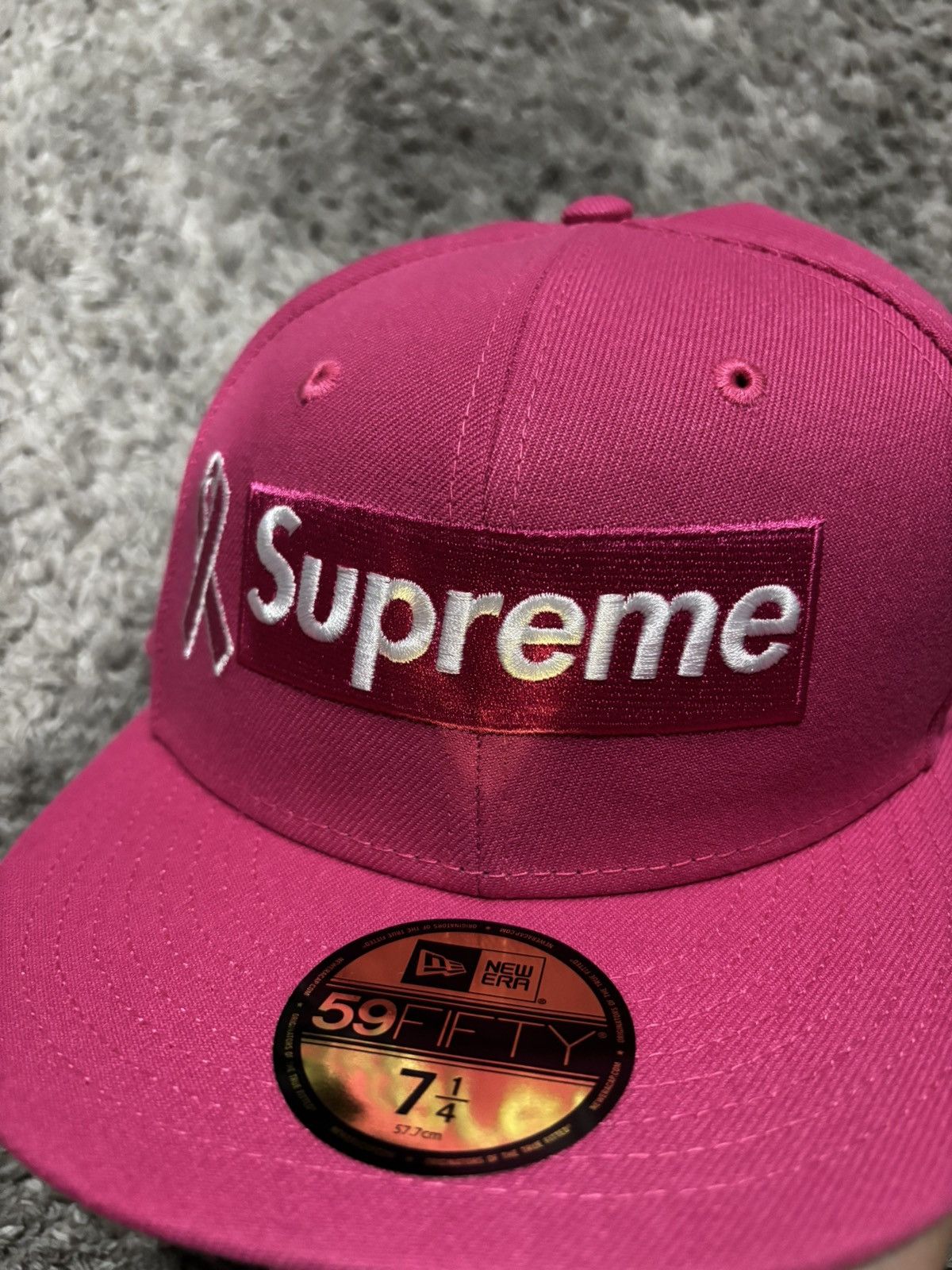 Supreme Supreme Cancer Awareness New Era Hat Size ONE SIZE - 2 Thumbnail