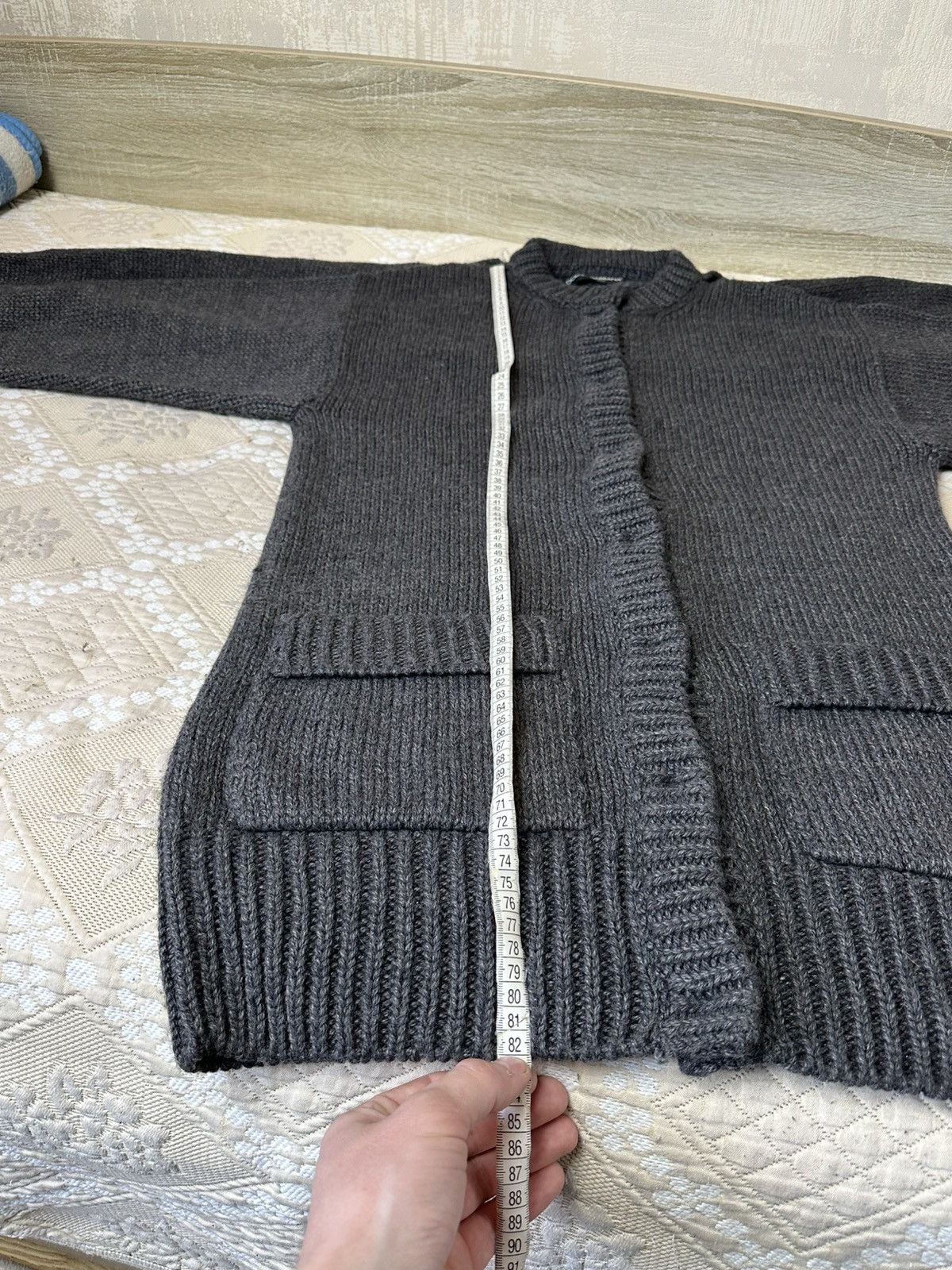 Dolce & Gabbana 🔥 Dolce & Gabbana Alpaca Cardigan with Fox Fur Scarf Sweater Size L / US 10 / IT 46 - 13 Thumbnail