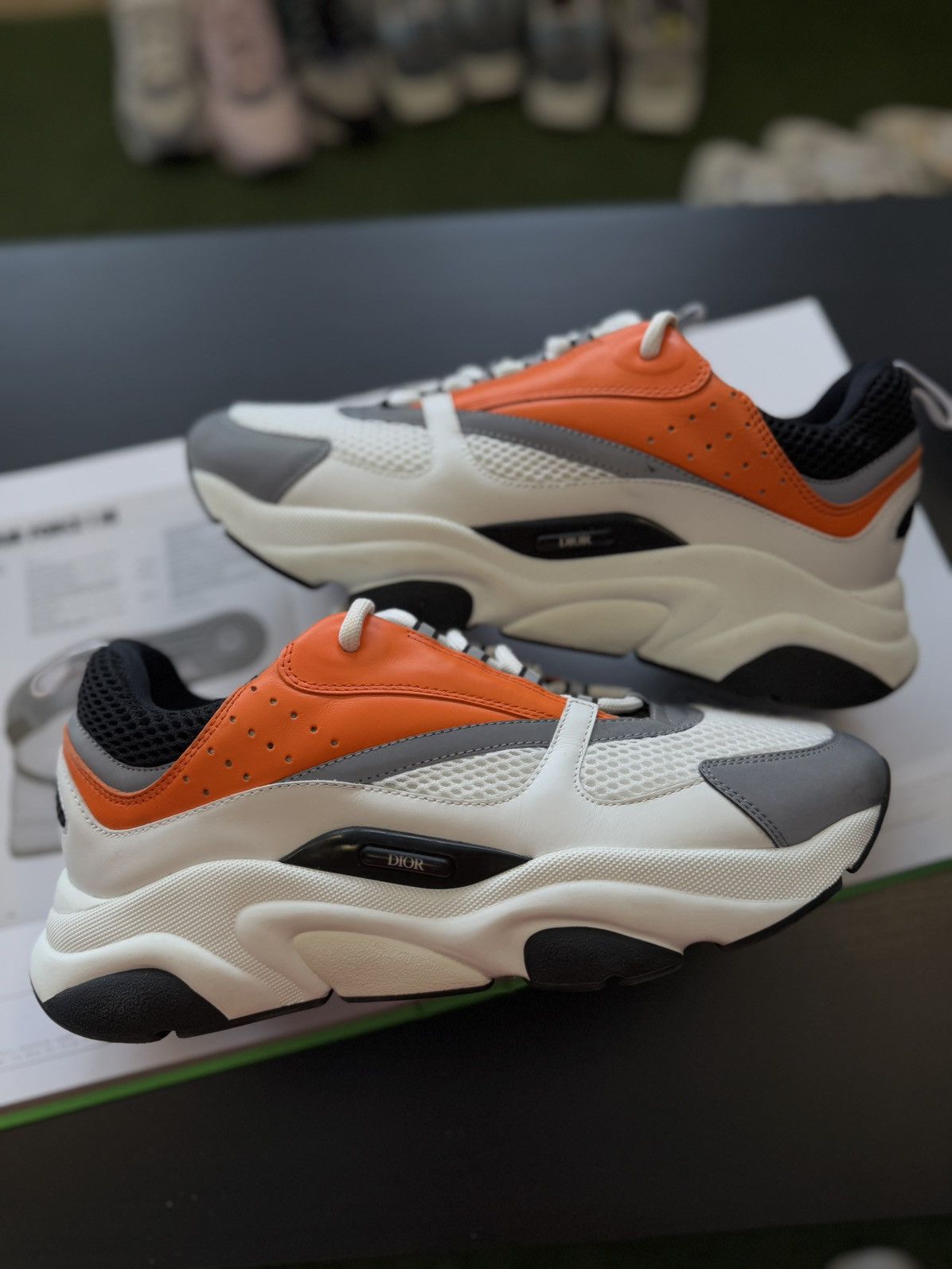 Dior B22 Low Top Orange 44EU/11US Discontinued