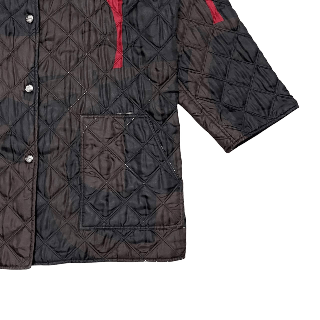 Salvatore Ferragamo Vintage Salvatore Ferragamo Quilted Jacket Size US XL / EU 56 / 4 - 4 Thumbnail