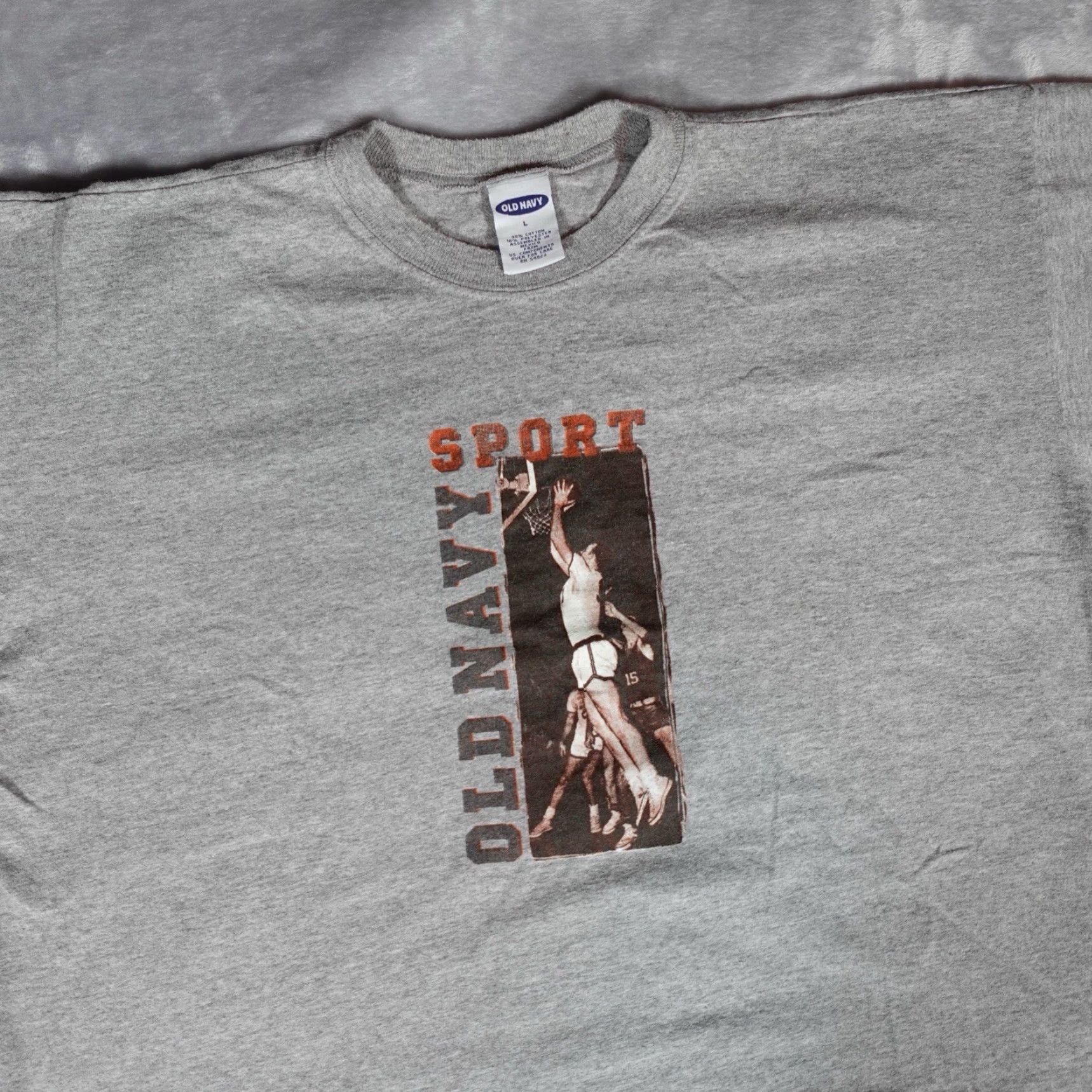 Old Navy Vintage Old Navy Basketball Sport Shirt Mens L Gray Y2K Size US L / EU 52-54 / 3 - 2 Thumbnail