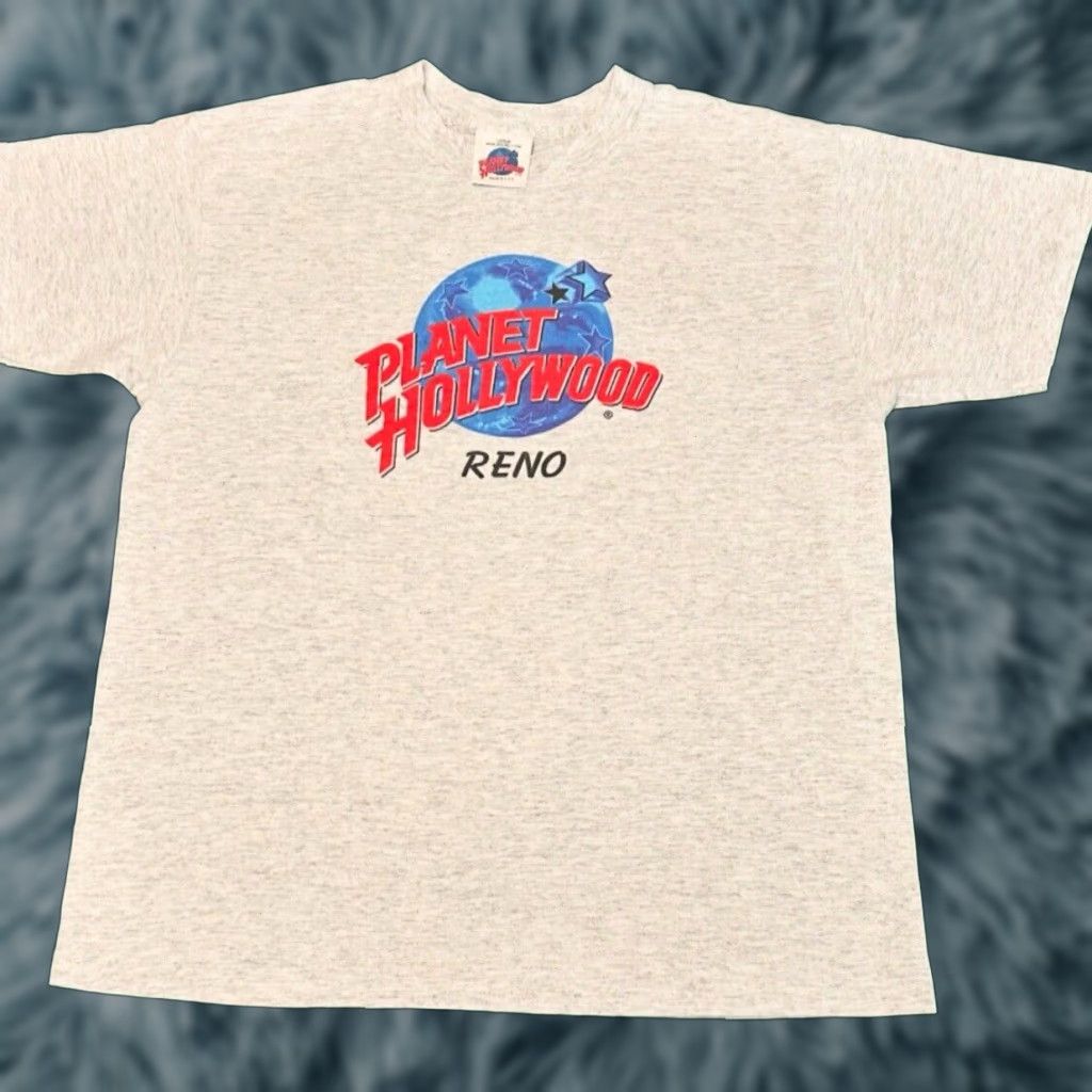 Planet Hollywood VINTAGE Planet Hollywood Shirt Mens Size L Gray Logo 90s Classic Logo VTG Size US L / EU 52-54 / 3 - 1 Thumbnail