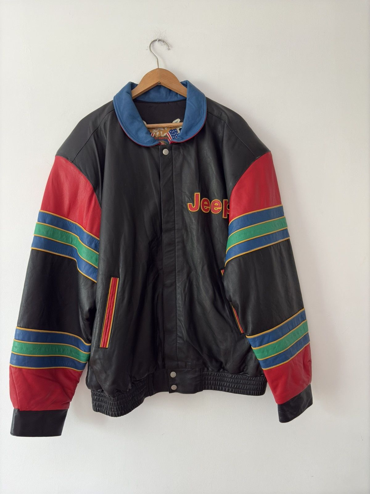 Designer × Jeff Hamilton × Vintage Jeff Hamilton Jeep Limited Edition Leather Jacket XL Size US XL / EU 56 / 4 - 5 Thumbnail