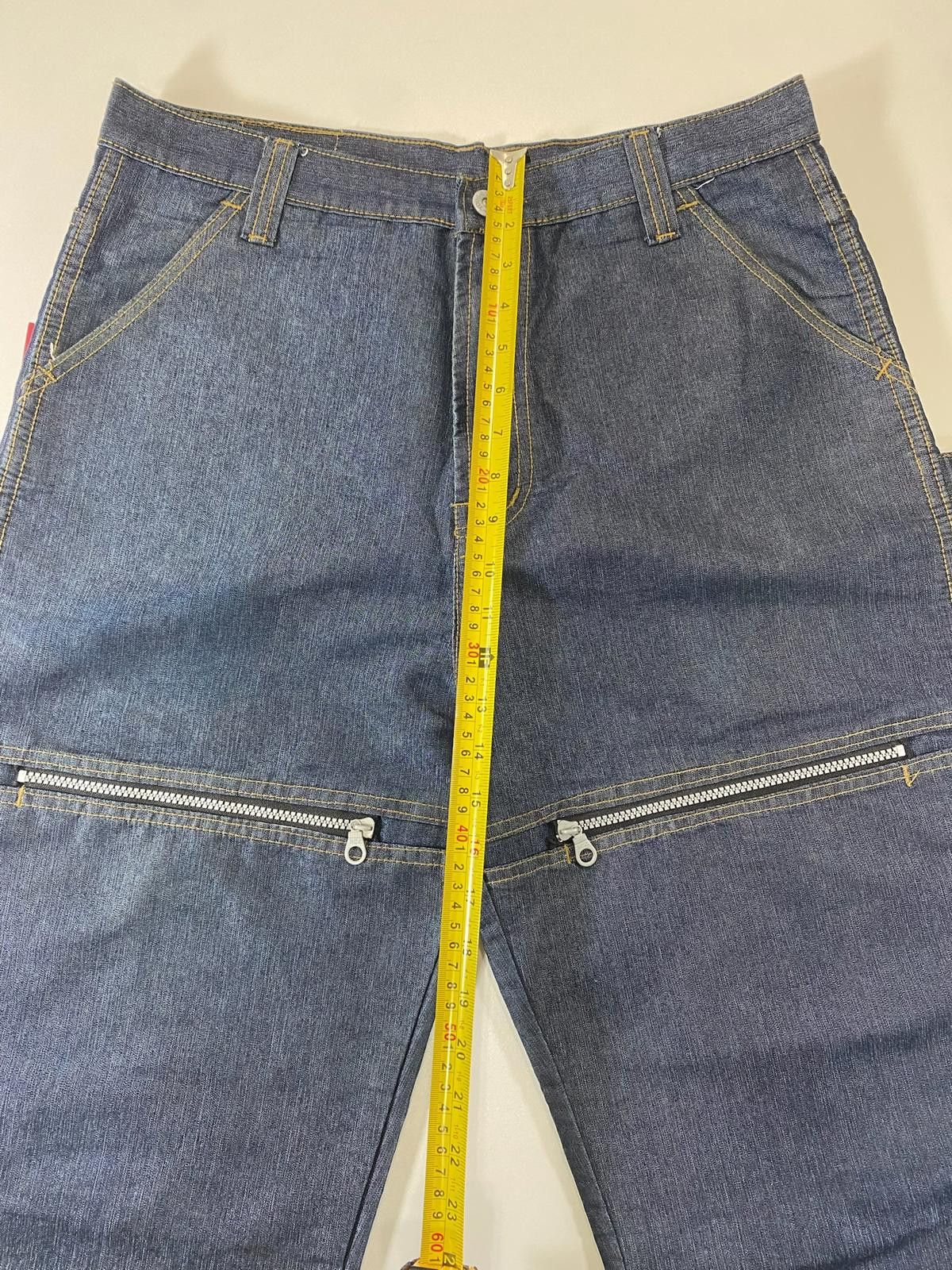 Unknown London Vintage your body Men's Denim wide body cargo style pants Size US 36 / EU 52 - 3 Thumbnail
