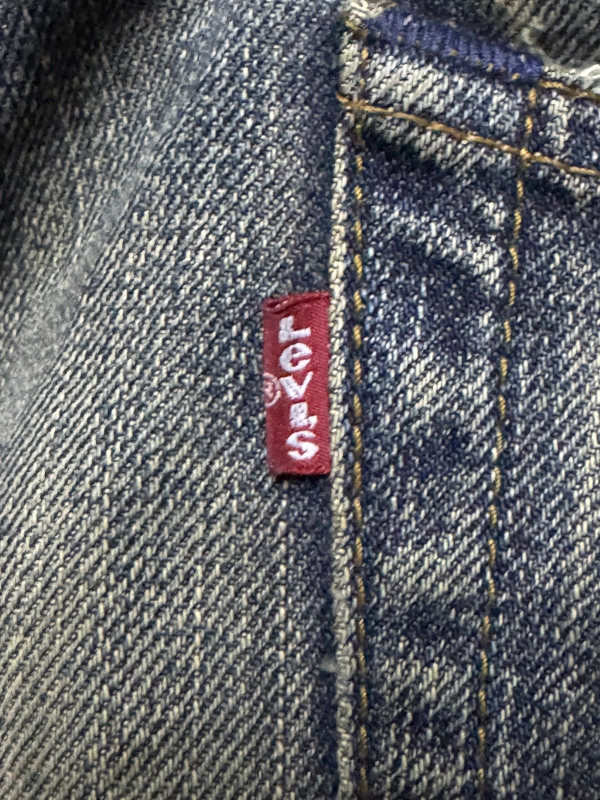 Levi's Vintage Levis 503 Mud Wash Distressed Baggy Jeans Size US 33 - 15 Thumbnail