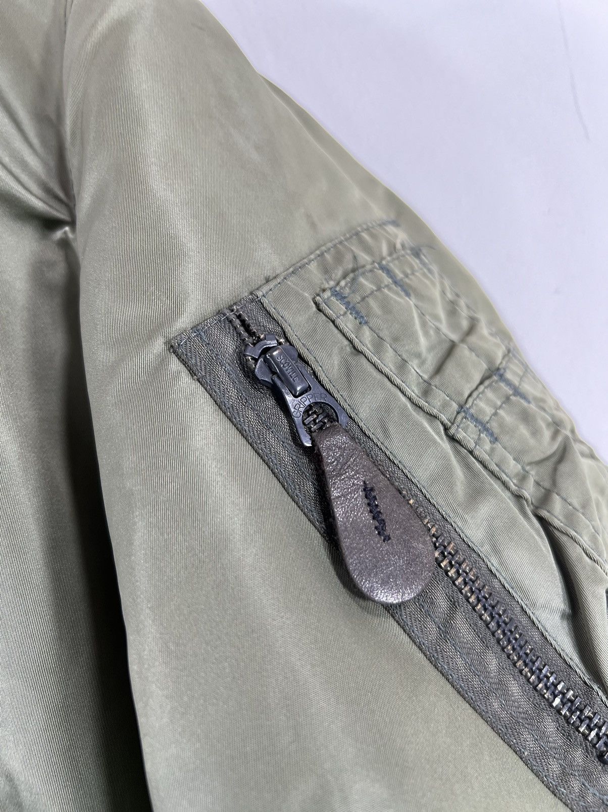 Alpha Industries Vintage Scovill 60's Hope Mfg Faded Bomber Jacket Size US M / EU 48-50 / 2 - 10 Thumbnail