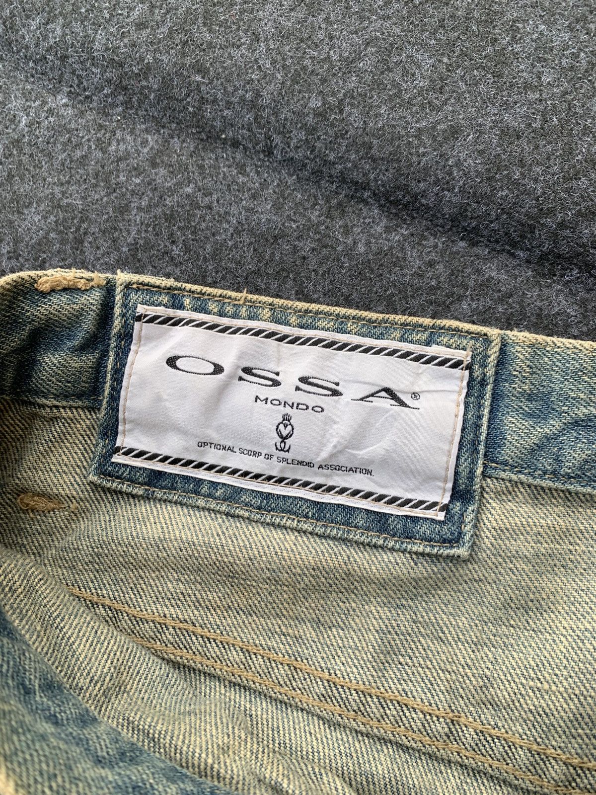 Vintage Rare Distressed Ossa Mondo Jeans – Made in Japan 🇯🇵 Size US 33 - 17 Thumbnail