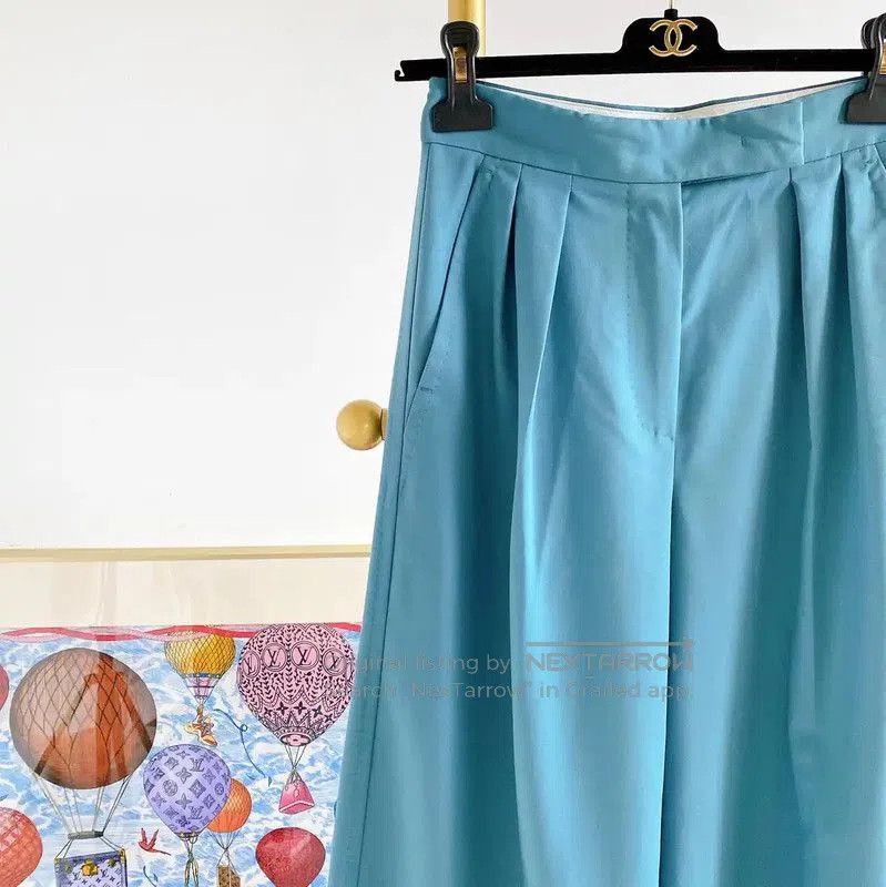 Max Mara MaxMara Women's Casual Pants in Blue . Size 22" - 2 Thumbnail
