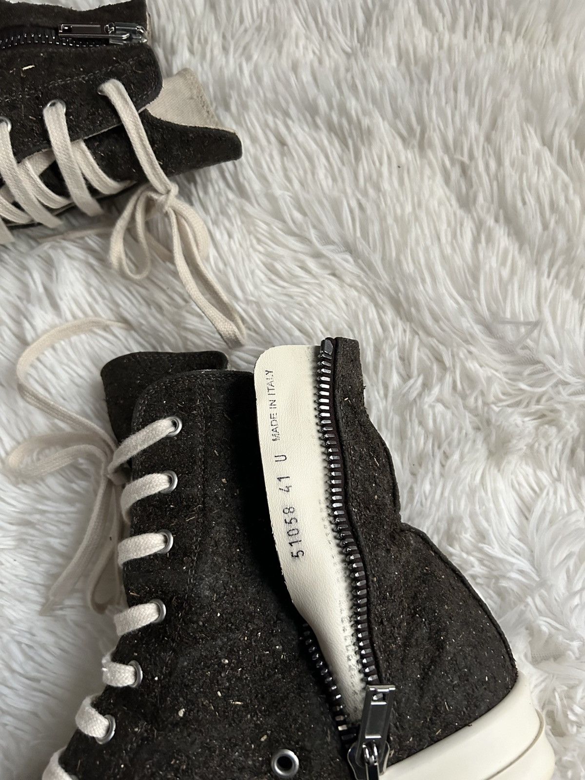 Rick Owens Drkshdw Ramones Brown Size 41 SHIPS SAME DAY