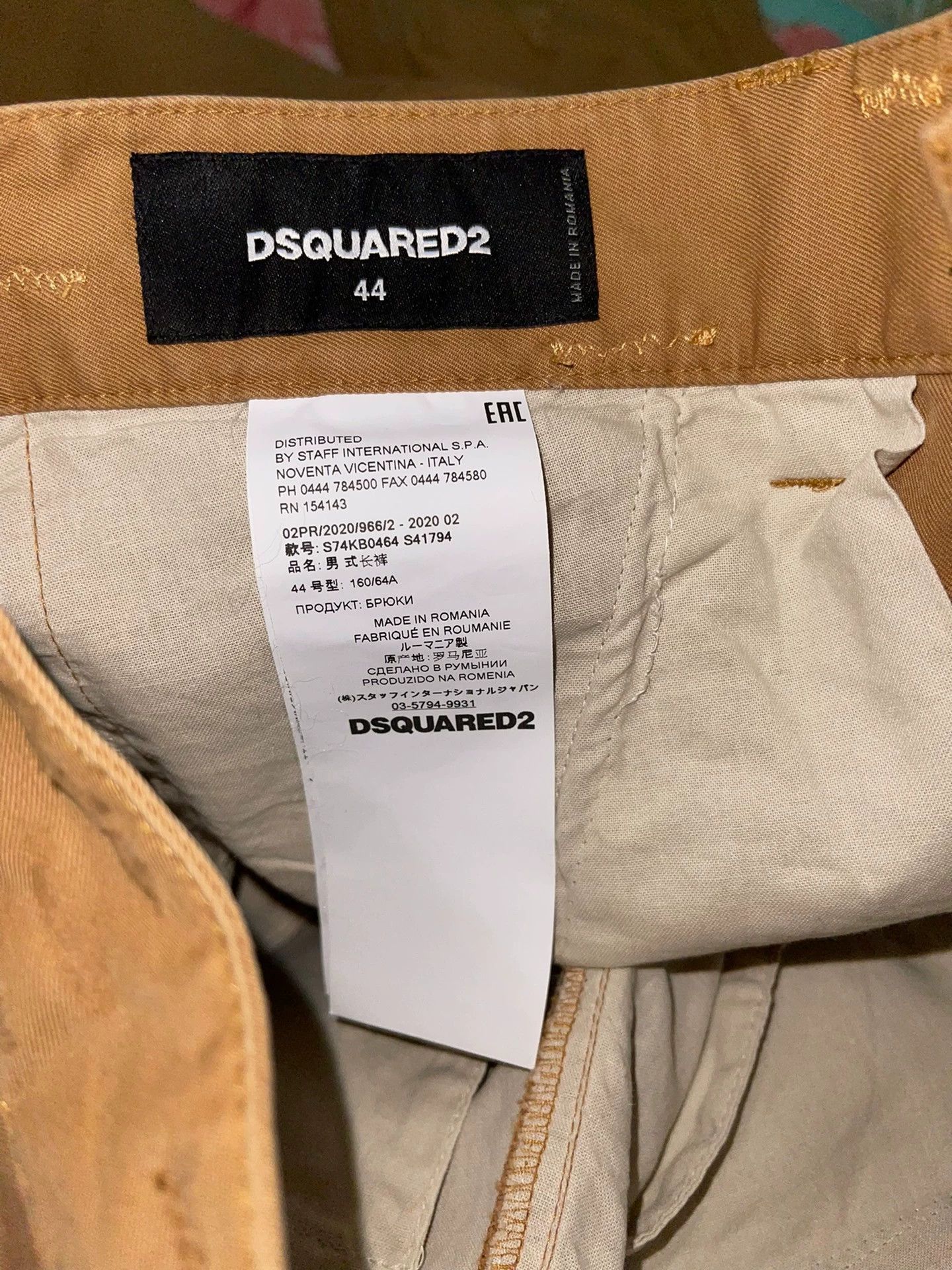 Dsquared2 Dsquared2 Sexy Cargo Pants Mustard 44 New With Tags Size US 28 / EU 44 - 8 Thumbnail
