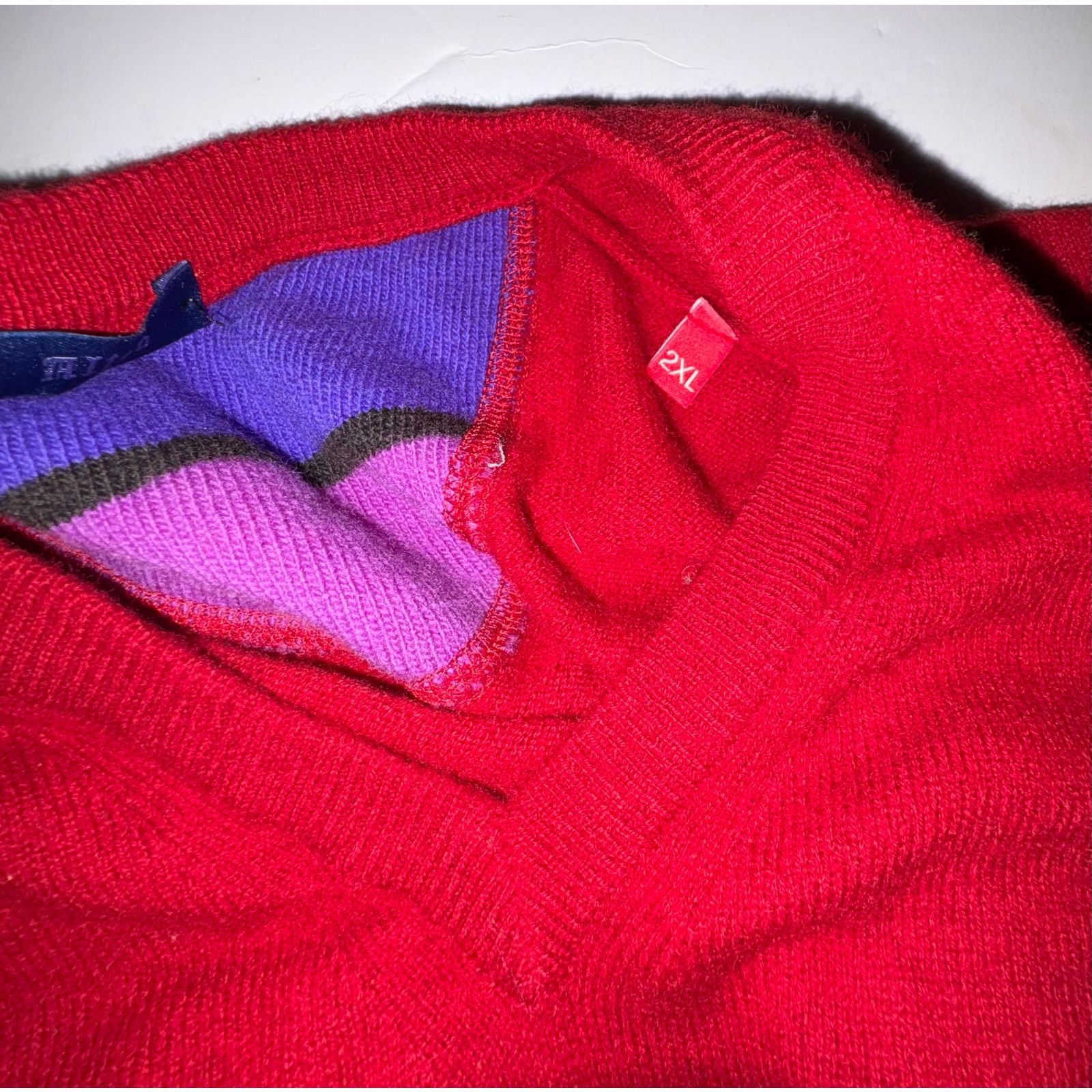 Altea Altea mens cashmere wool sweater longsleeve red Italy xxl Size US XXL / EU 58 / 5 - 4 Thumbnail
