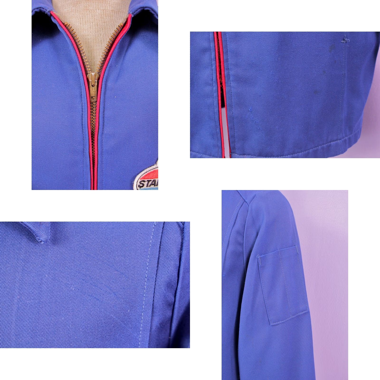 Vintage VINTAGE Unitog Jacket Blue 60s Work 36 R Mens Jacket Size US XXS / EU 40 - 8 Thumbnail