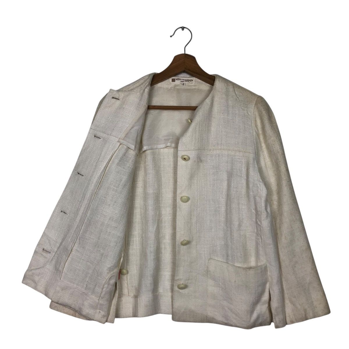 Balmain 🔥CROPPED COATS BUTTON MISS BALMAIN PARIS TOKYO Size M / US 6-8 / IT 42-44 - 13 Thumbnail