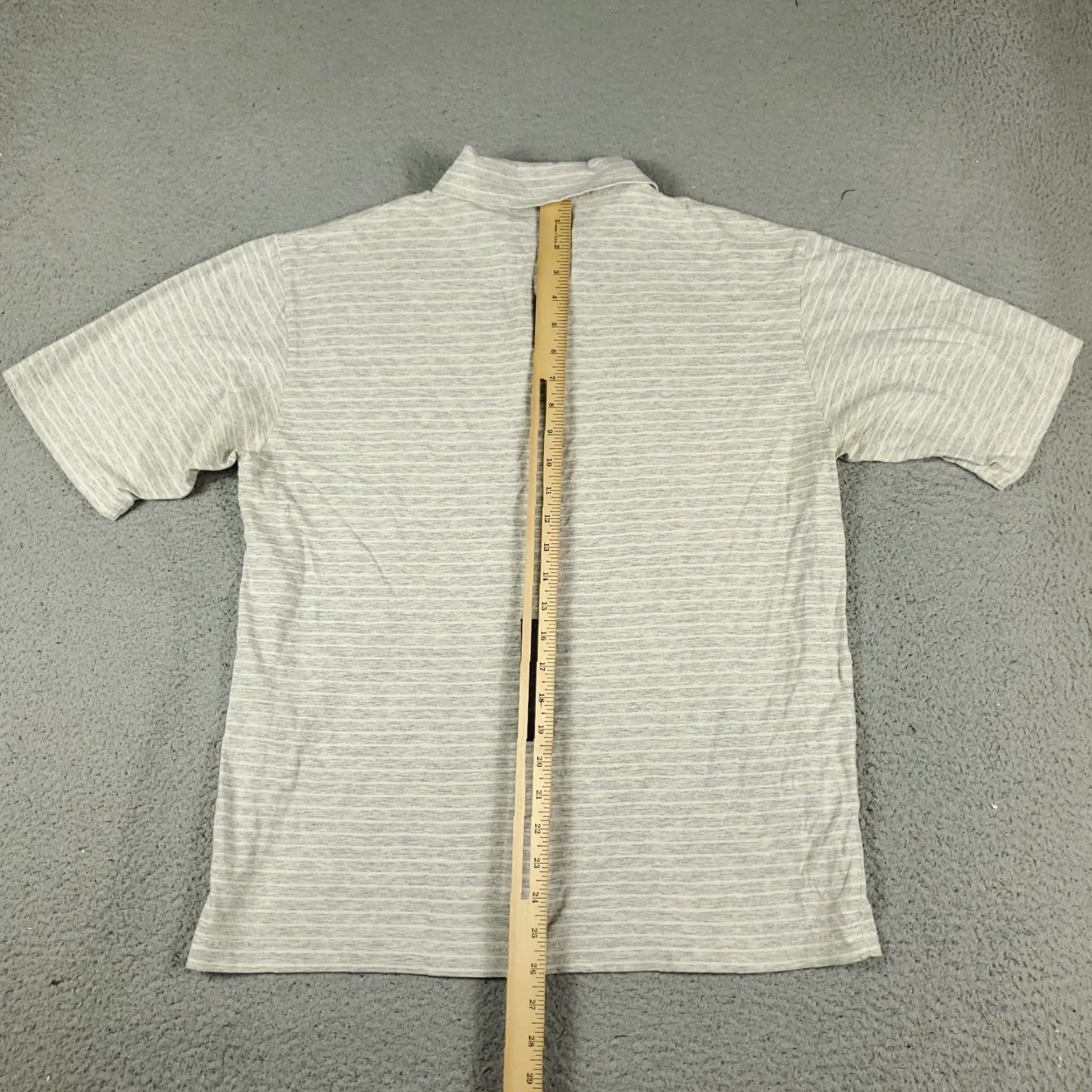 Vintage Zegna Sport Polo Shirt Gray Striped Short Sleeve Adult Small Casual Mens Size US S / EU 44-46 / 1 - 5 Thumbnail