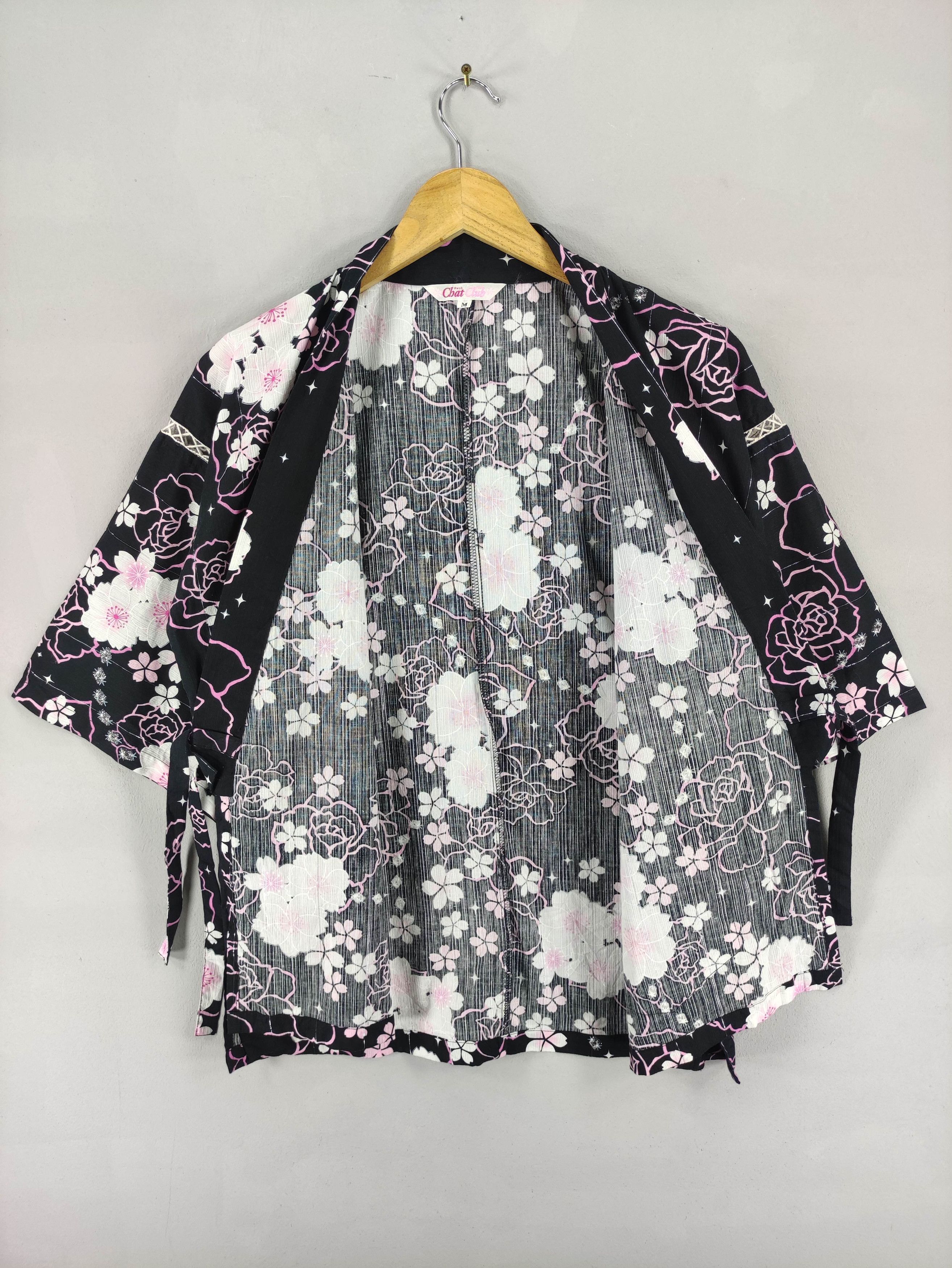 Japanese Brand Vintage Japanese Brand Kimono Cardigan Flower Pattern Size US M / EU 48-50 / 2 - 3 Thumbnail