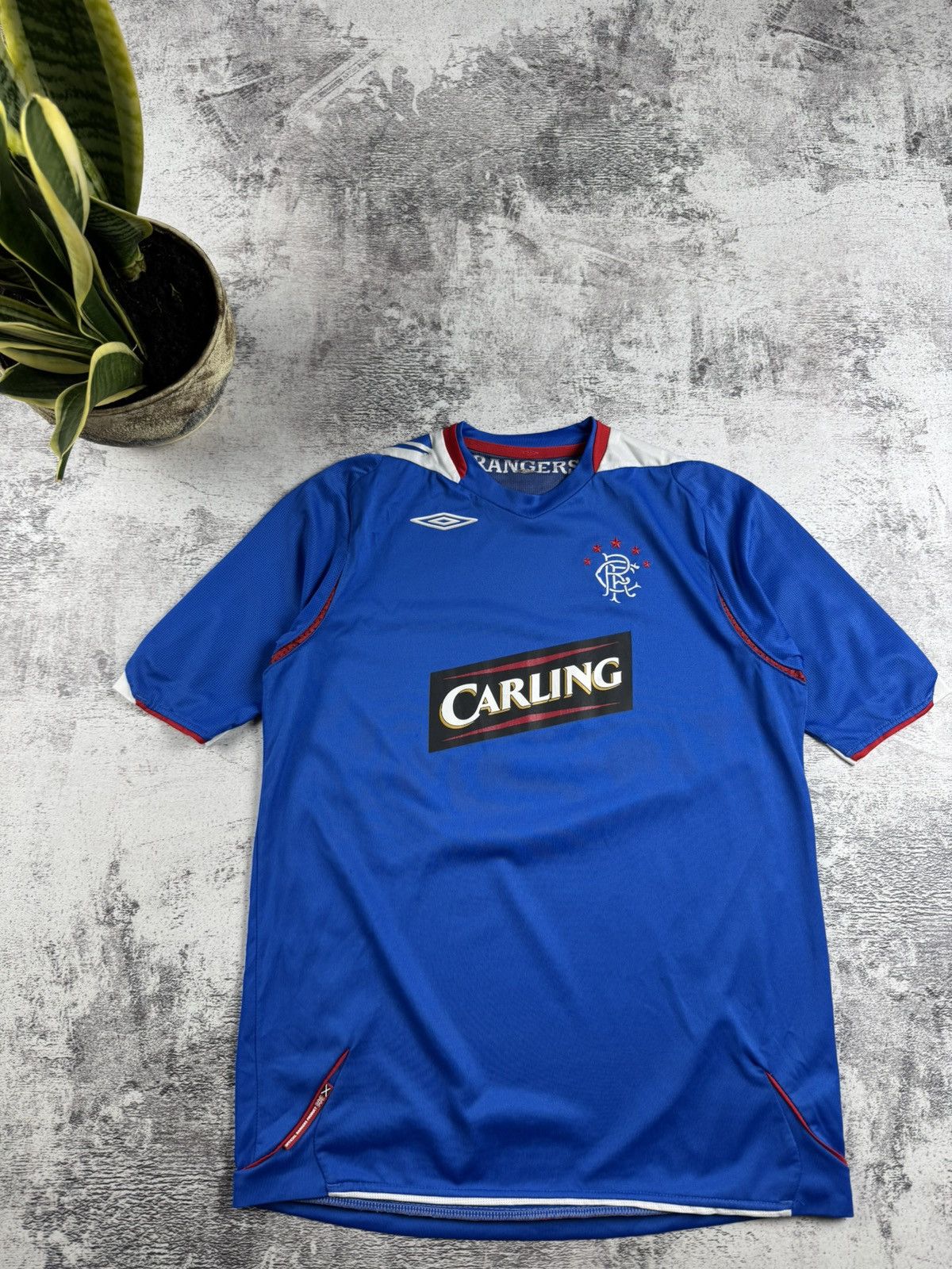Umbro Rangers Glasgow 2006/2007 Blue Home Umbro Soccer Football T Shirt Jersey Kit Size US S / EU 44-46 / 1 - 4 Thumbnail