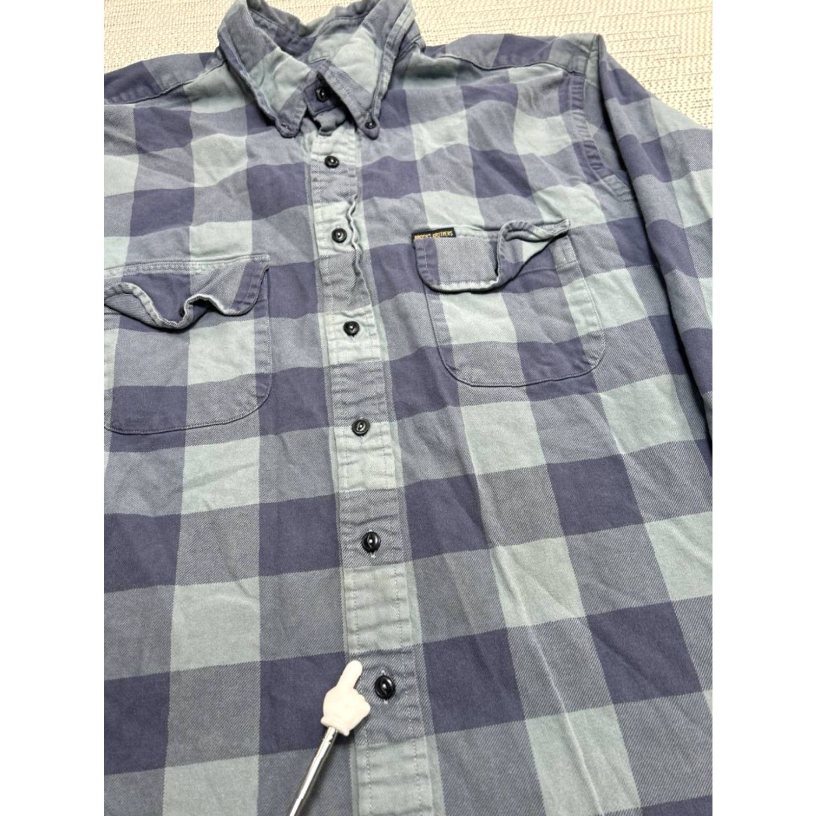 Brooks Brothers VINTAGE Brooks Brothers The Original Polo Shirt Mens XL Blue Cotton Flannel Button Down Size US XL / EU 56 / 4 - 5 Thumbnail