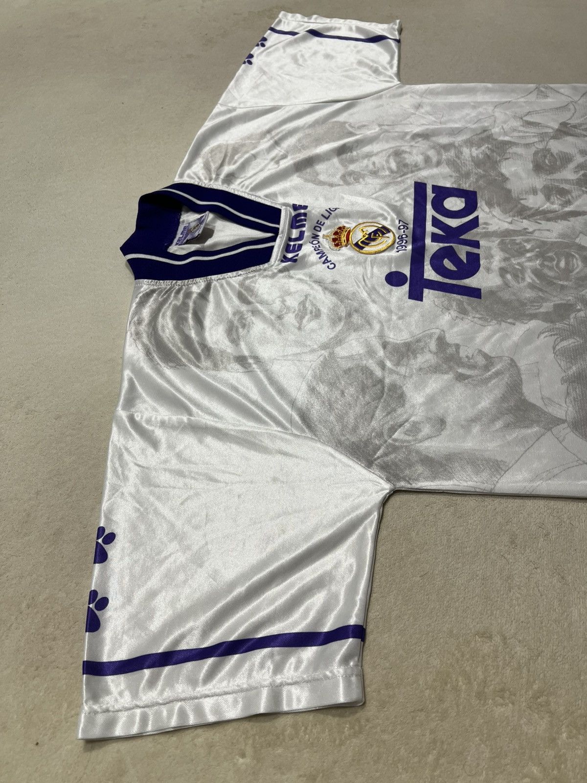 Vintage Real Madrid 1996/97 Kelme Campeon De Liga Jersey Size US L / EU 52-54 / 3 - 3 Thumbnail