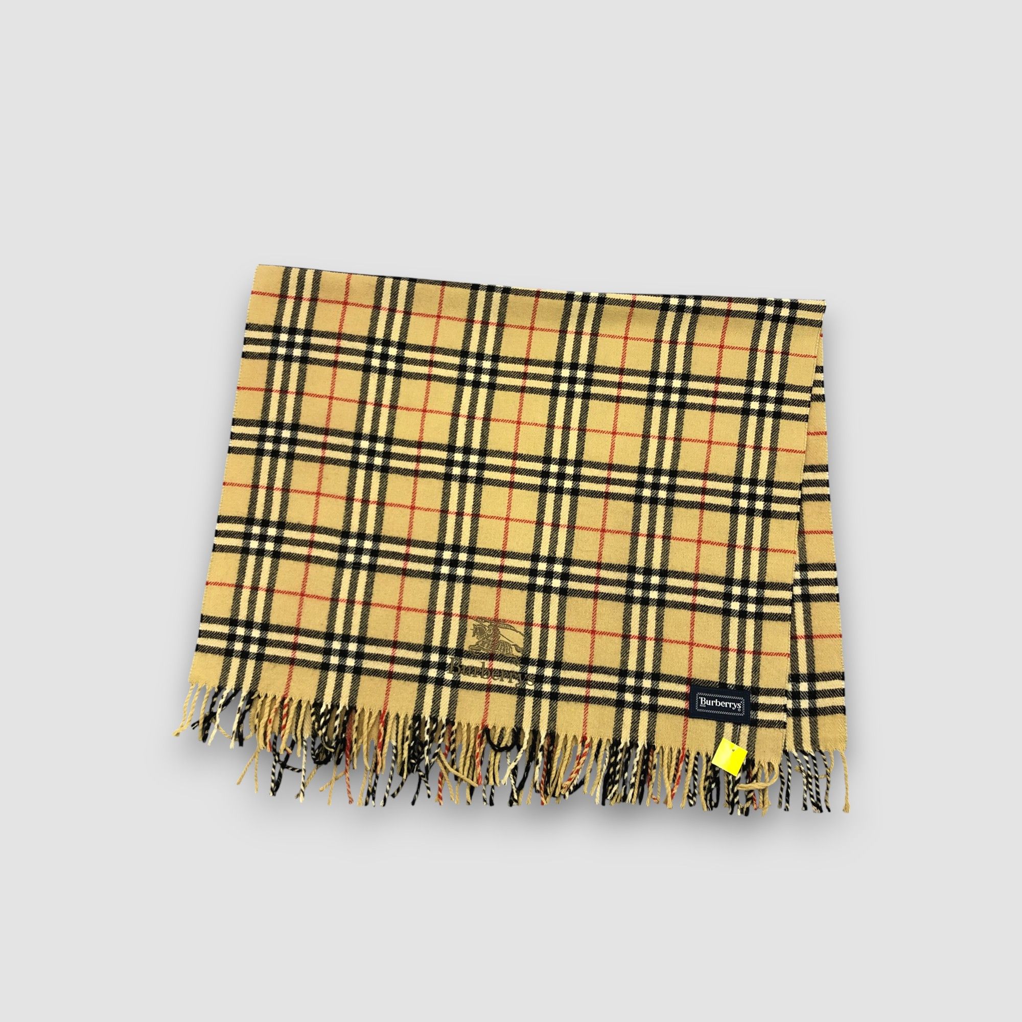 Burberry Vintage Burberry Scarf Muffler Wool Cashmere Scarves. Size ONE SIZE - 4 Thumbnail