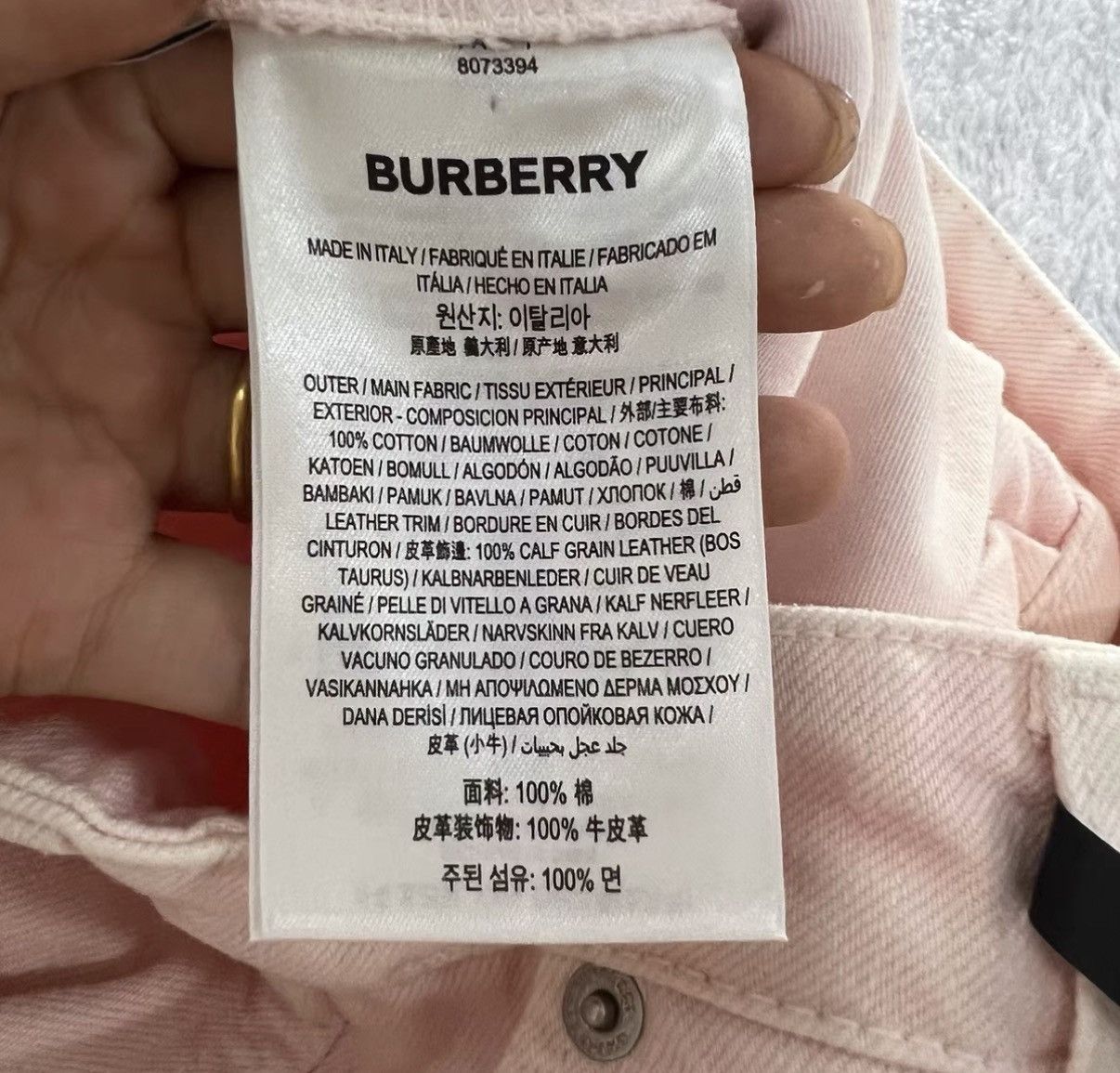 Burberry Burberry Pink Denim Shorts J41 Size 24" / US 00 / IT 34 - 4 Thumbnail