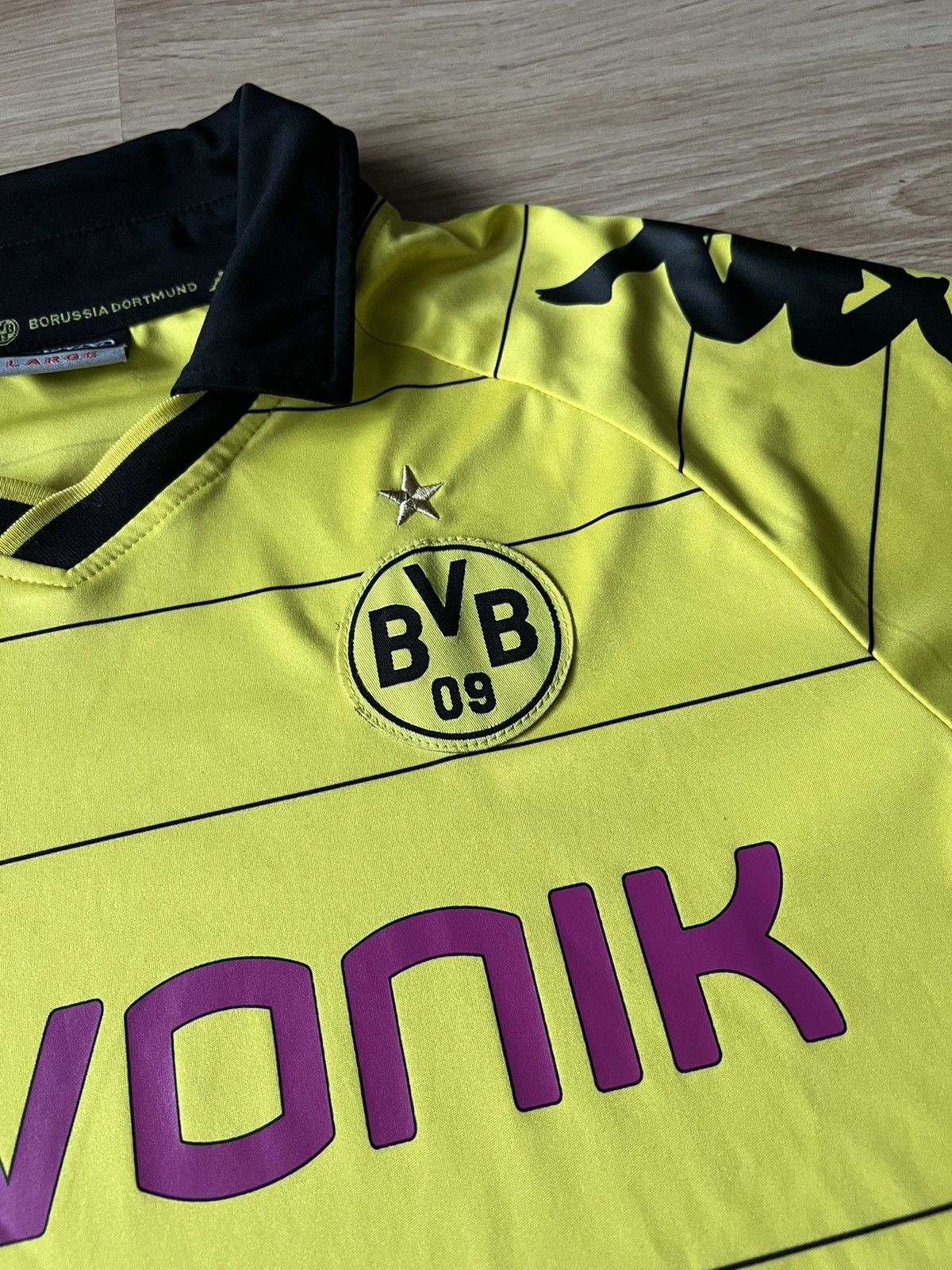 Kappa Kappa Borussia Dortmund BVB 2010-2011 Home Kit Soccer Jersey Size US L / EU 52-54 / 3 - 4 Thumbnail