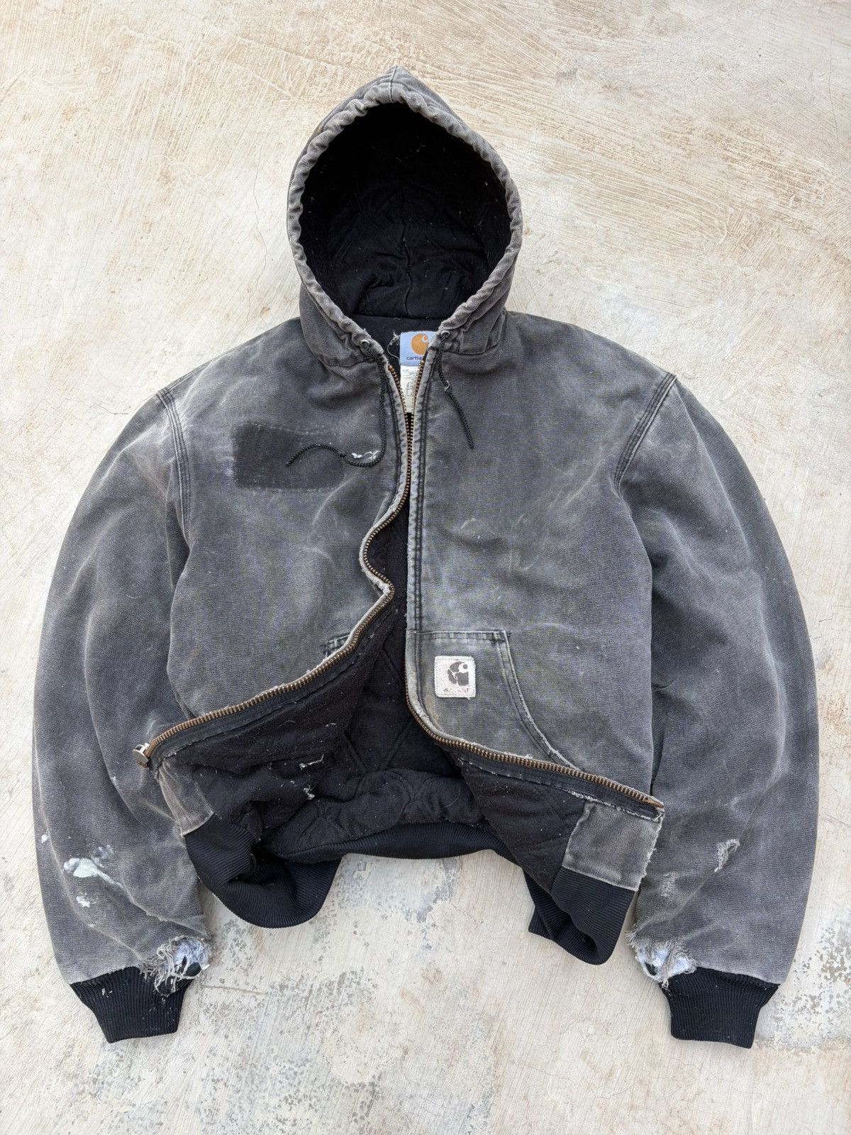 Carhartt Vintage Sunfaded Distressed Carhartt Active Jacket J81 ONX Size US L / EU 52-54 / 3 - 7 Thumbnail