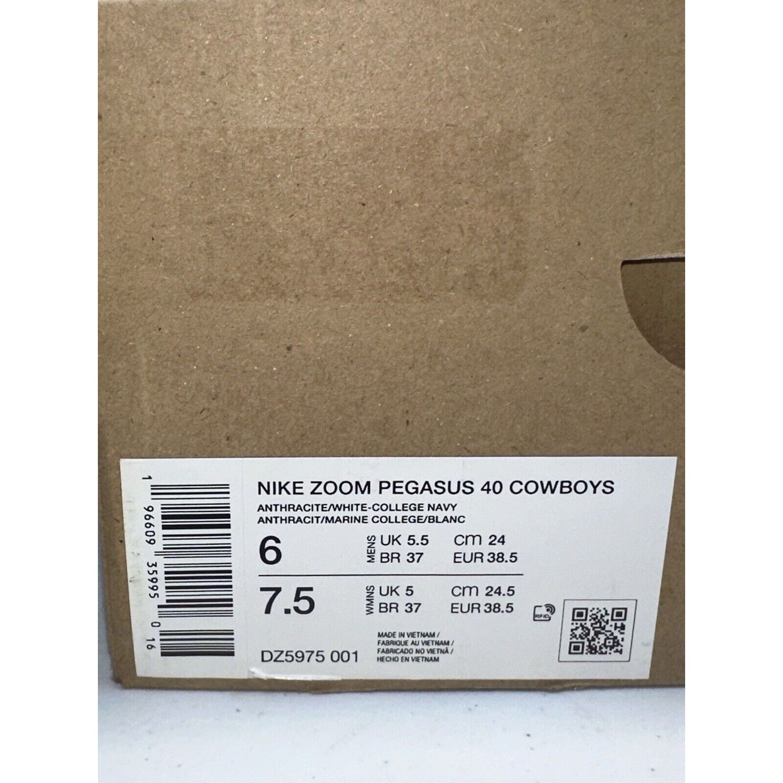 Nike Nike Air Zoom Pegasus 40 Dallas Cowboys 6 Womens 7.5 Grey Size US 6 / EU 39 - 8 Thumbnail