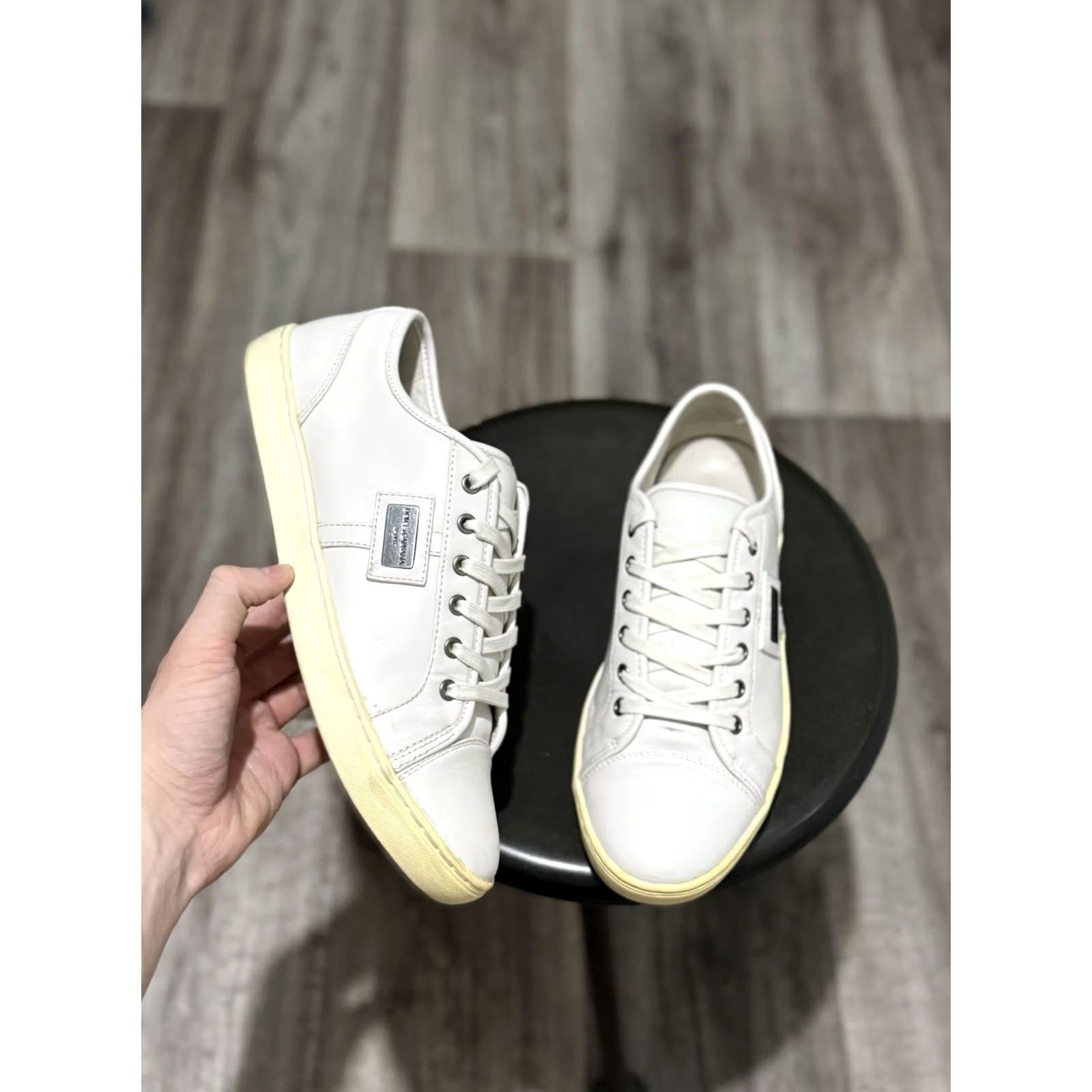 Dolce & Gabbana Dolce&Gabbana Low Top Sneakers White Leather Mens US 8 EU 41-42 Casual City Luxury Sneakers Dolce Gabana Shoes Men Size US M / EU 48-50 / 2 - 2 Thumbnail