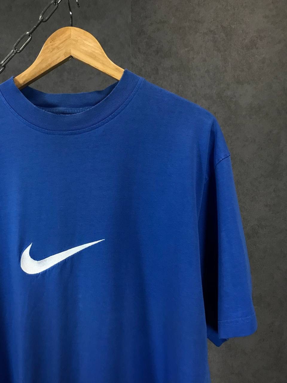 Nike × Vintage Nike swoosh vintage big center logo tee Size US XL / EU 56 / 4 - 2 Thumbnail